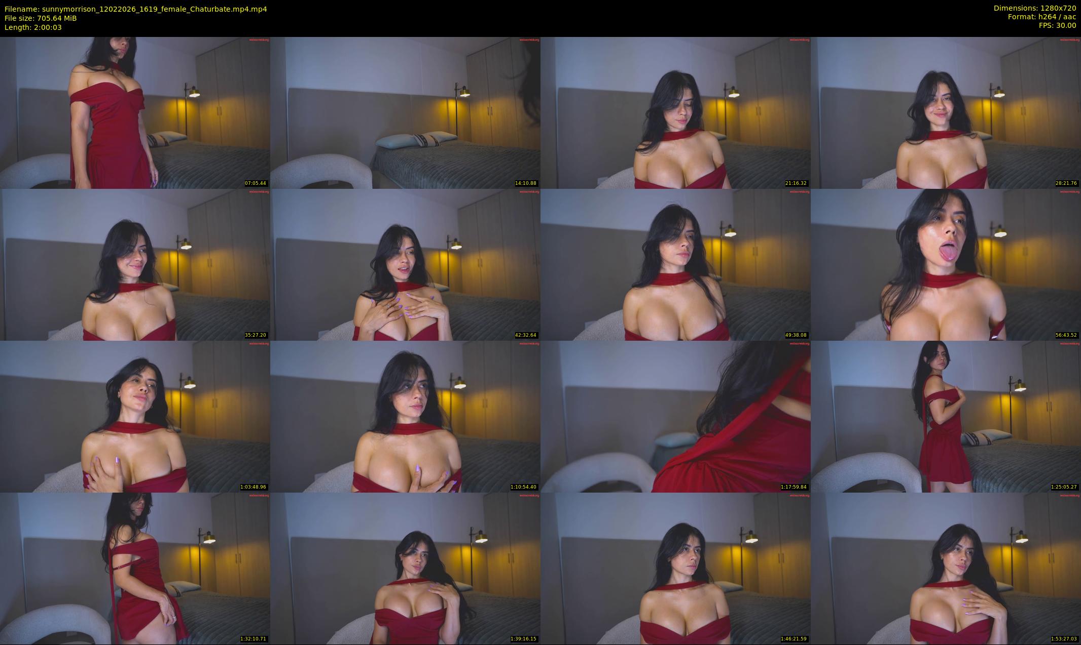 sunnymorrison — 121 minute Chaturbate female cam show recording, 720p, Feb 12, 2026