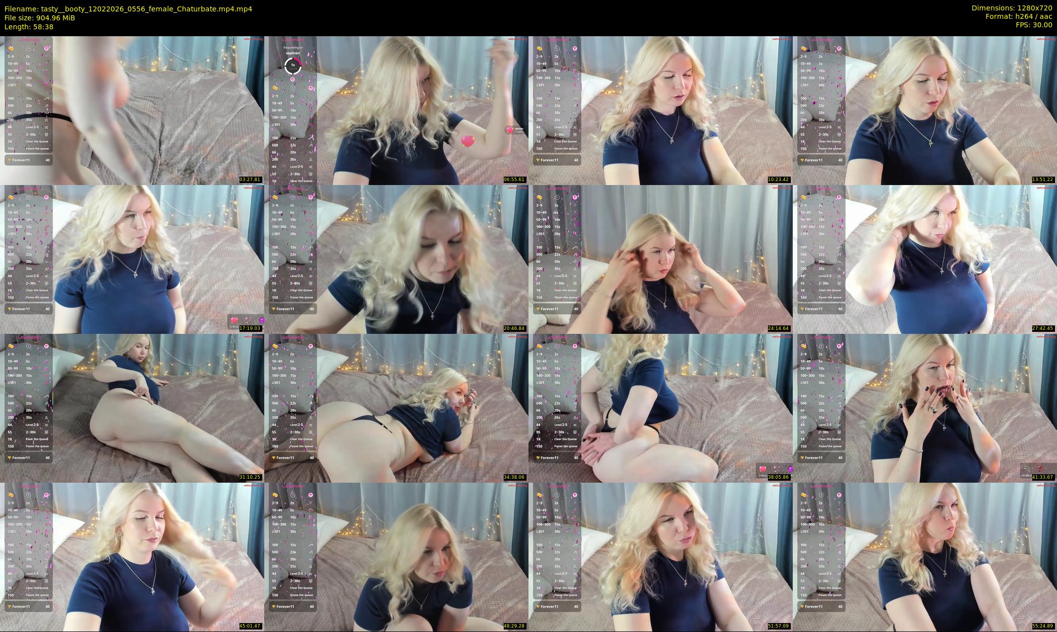 tasty__booty — 59 minute Chaturbate female cam show recording, 720p, Feb 12, 2026