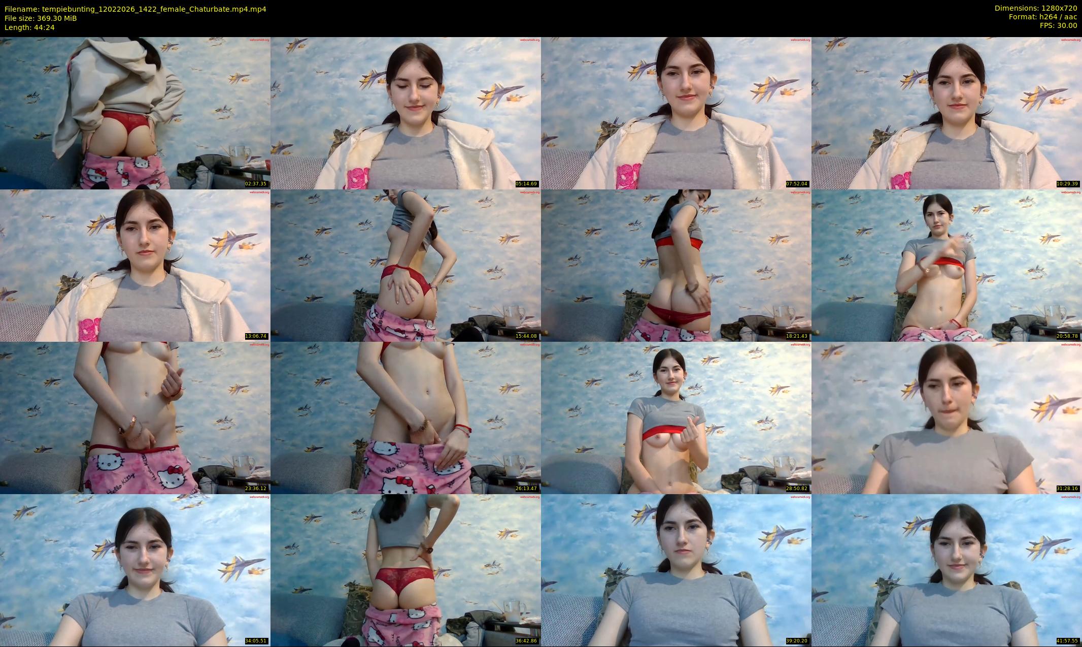 tempiebunting — 45 minute Chaturbate female cam show recording, 720p, Feb 12, 2026