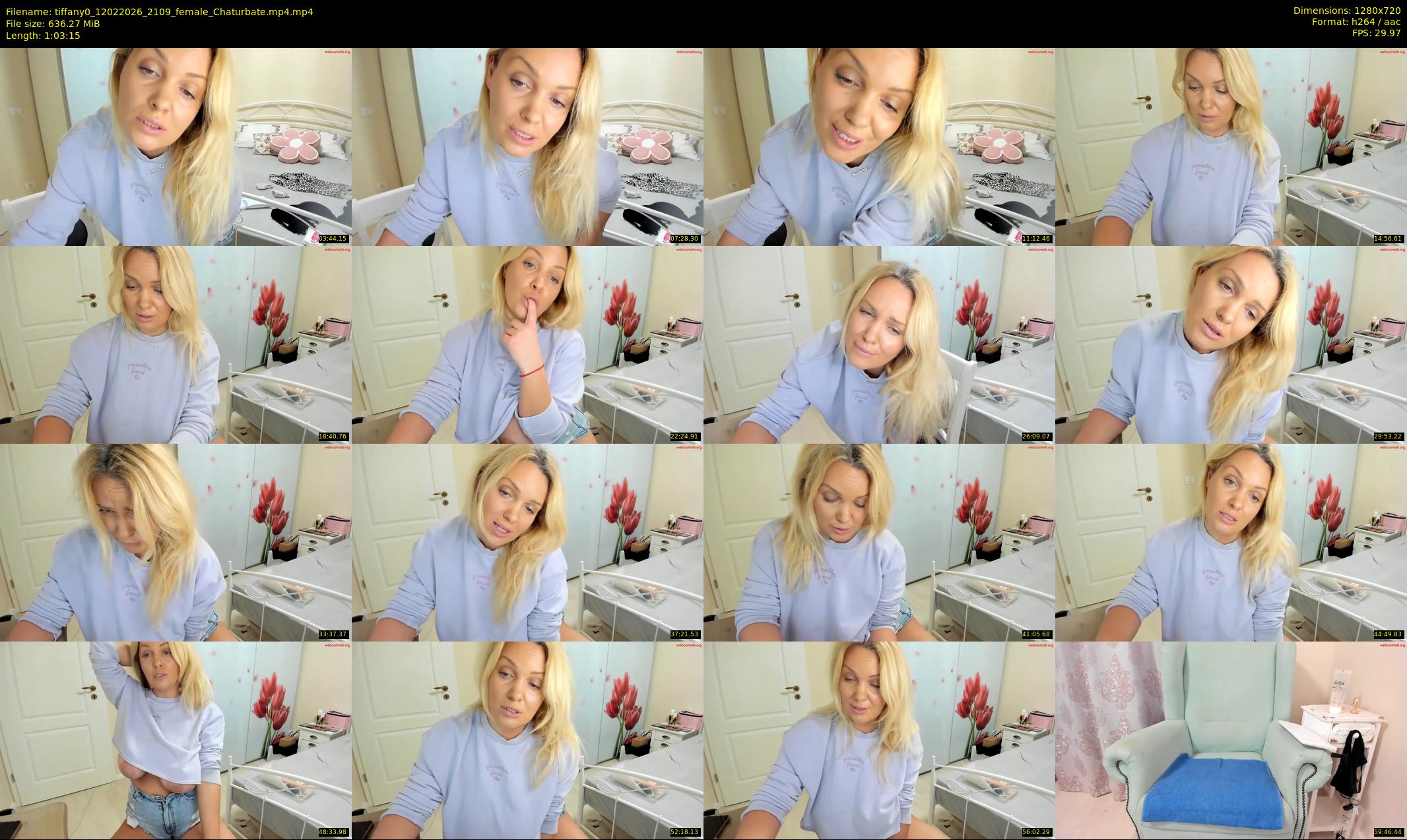 tiffany0 — 64 minute Chaturbate female cam show recording, 720p, Feb 12, 2026