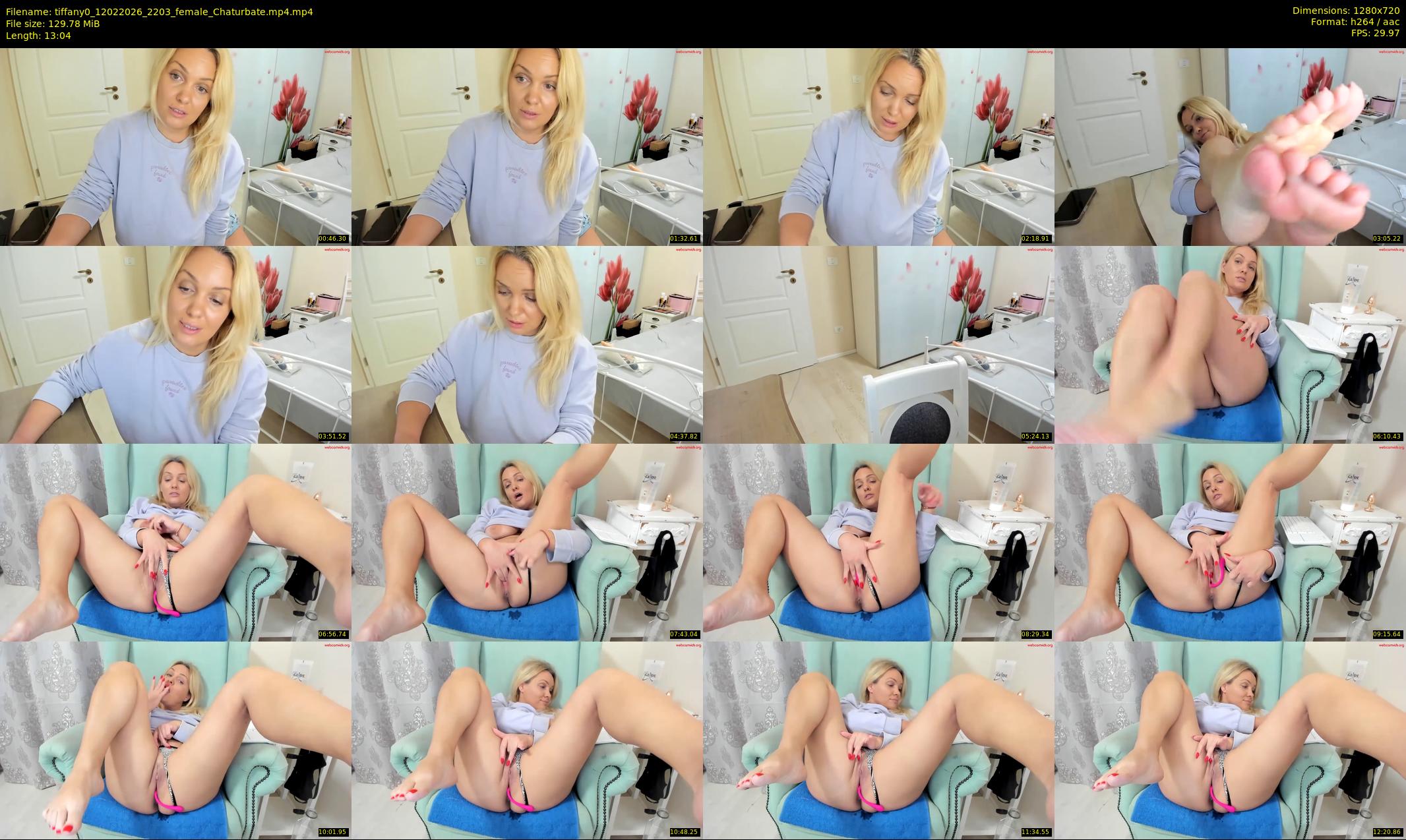 tiffany0 — 14 minute Chaturbate female cam show recording, 720p, Feb 12, 2026