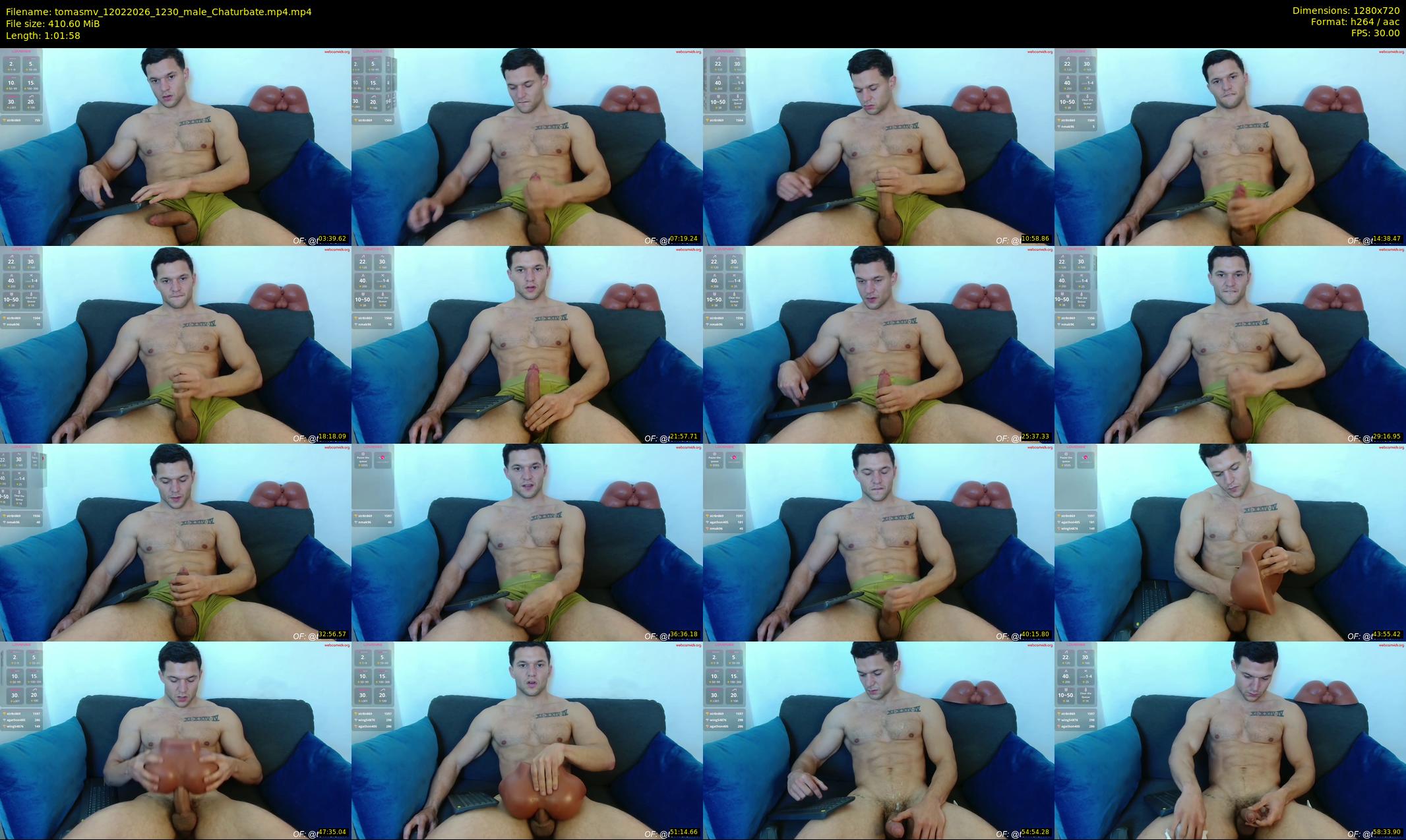 tomasmv — 62 minute Chaturbate male cam show recording, 720p, Feb 12, 2026