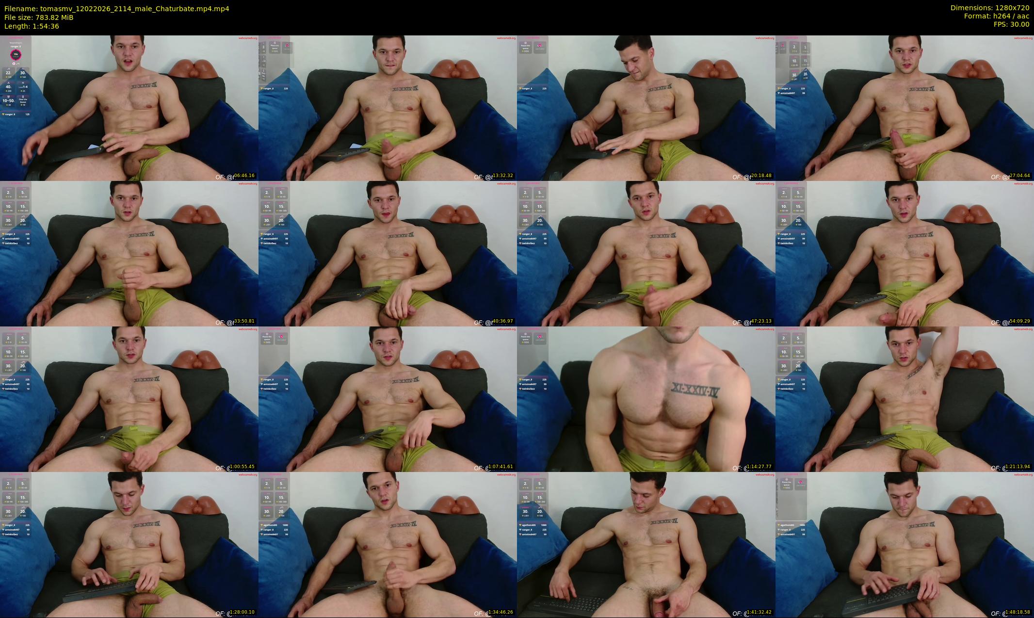 tomasmv — 115 minute Chaturbate male cam show recording, 720p, Feb 12, 2026