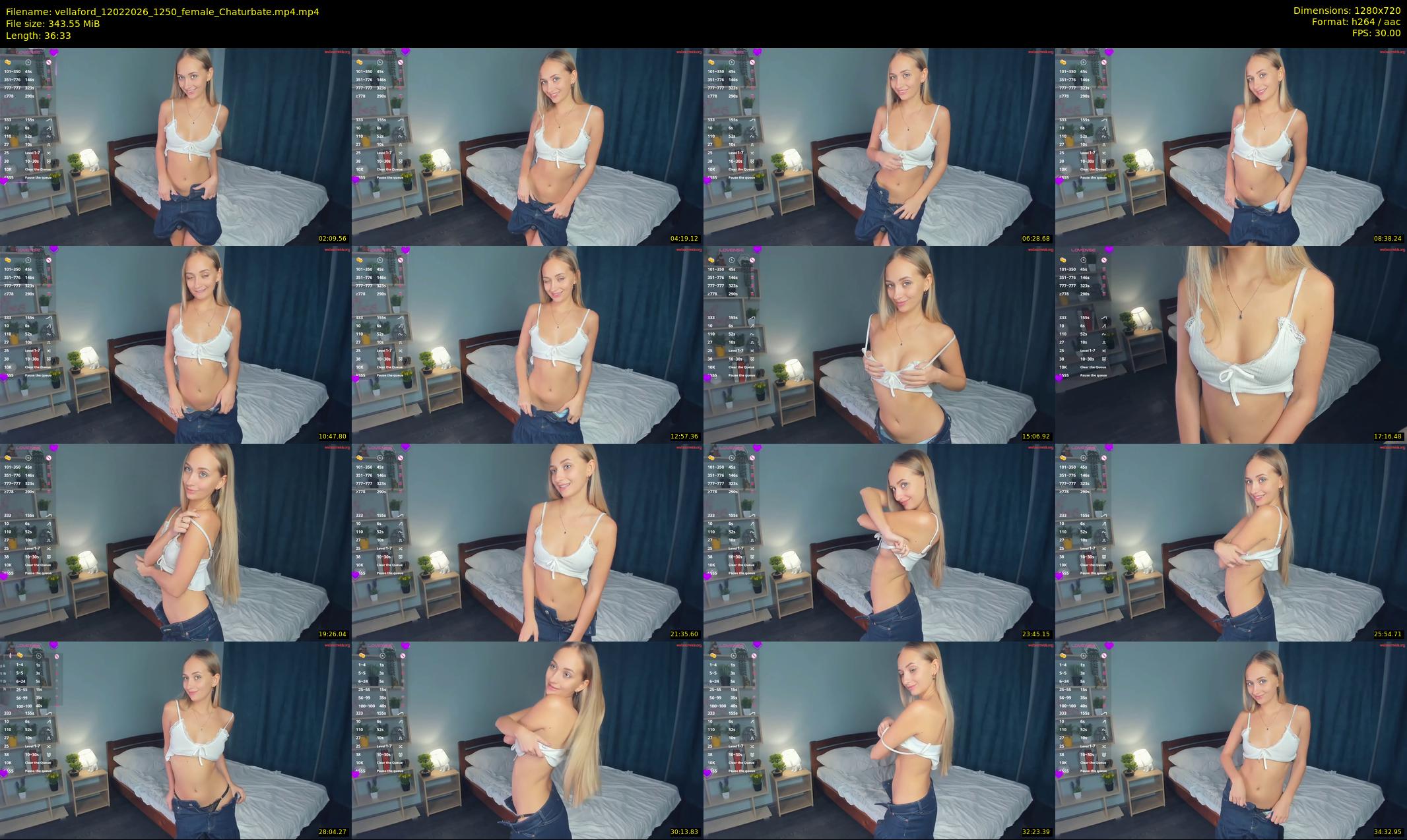 vellaford — 37 minute Chaturbate female cam show recording, 720p, Feb 12, 2026
