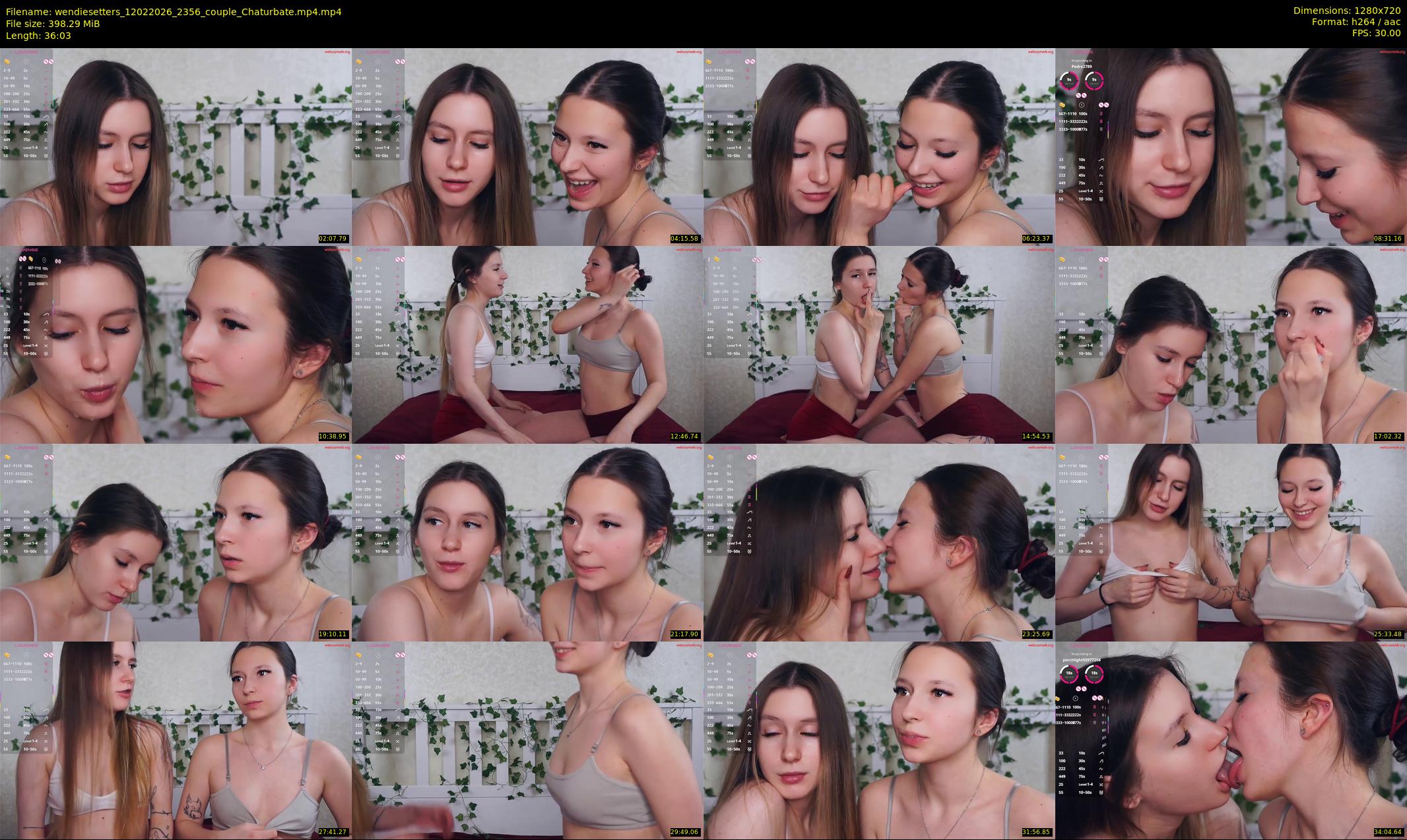 wendiesetters — 37 minute Chaturbate female cam show recording, 720p, Feb 12, 2026