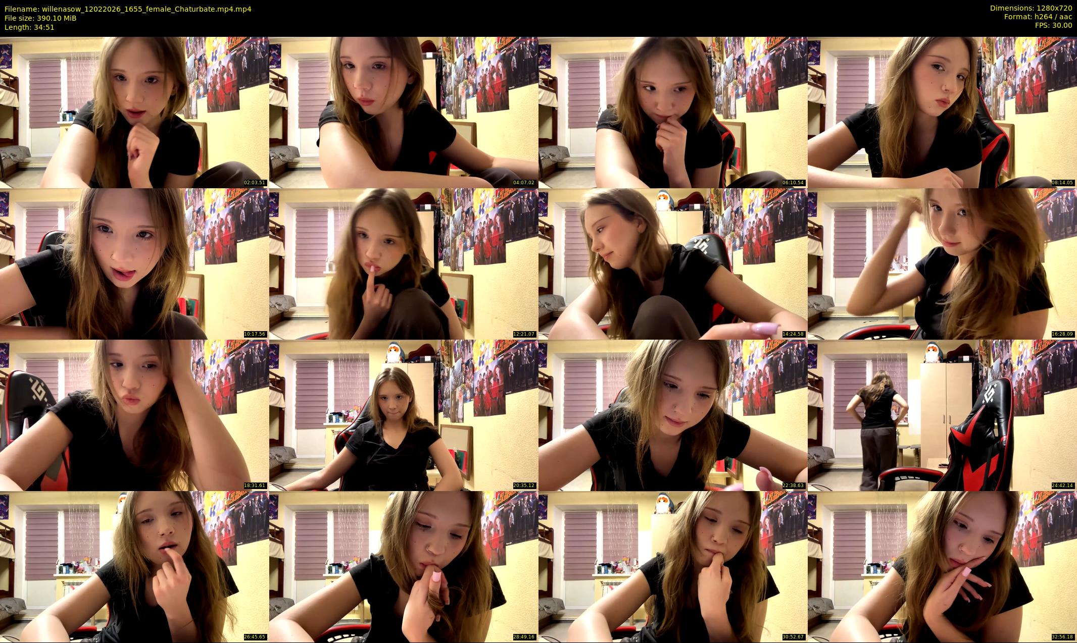 willenasow — 35 minute Chaturbate female cam show recording, 720p, Feb 12, 2026