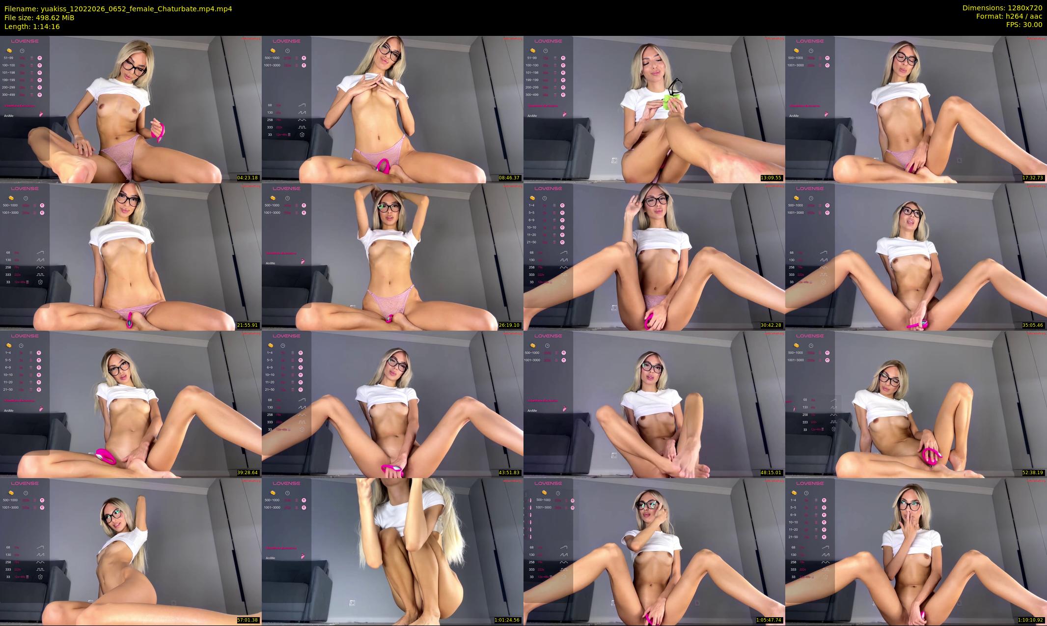 yuakiss — 75 minute Chaturbate female cam show recording, 720p, Feb 12, 2026