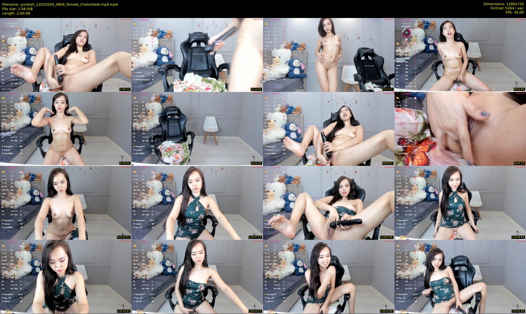 yunleah — 121 minute Chaturbate female cam show recording, 720p, Feb 12, 2026