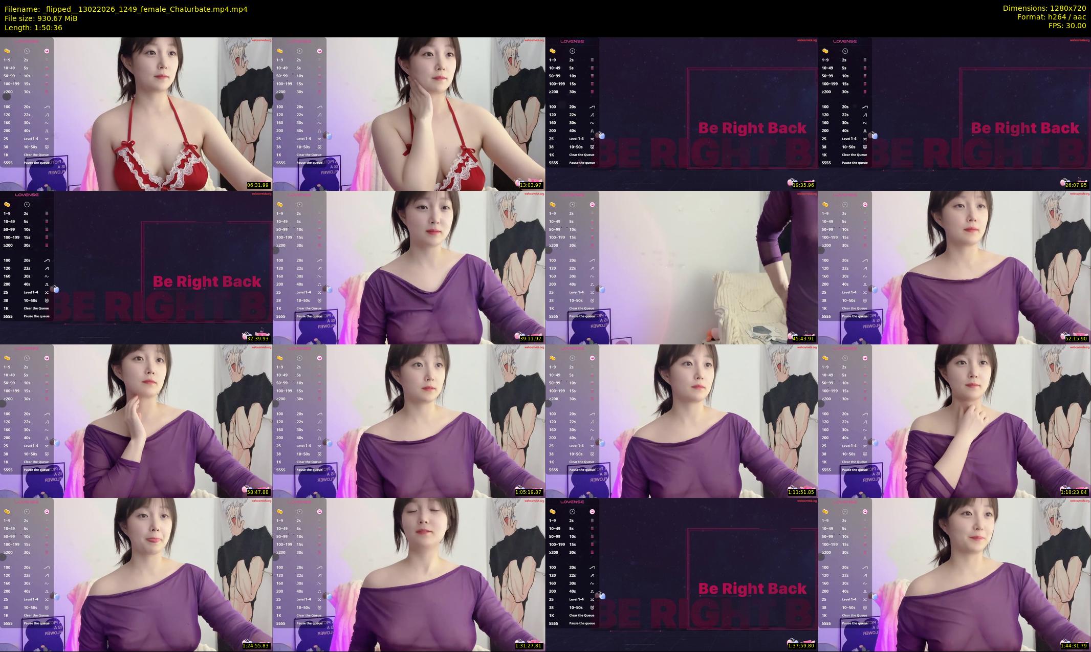 _flipped_ — 111 minute Chaturbate female cam show recording, 720p, Feb 13, 2026