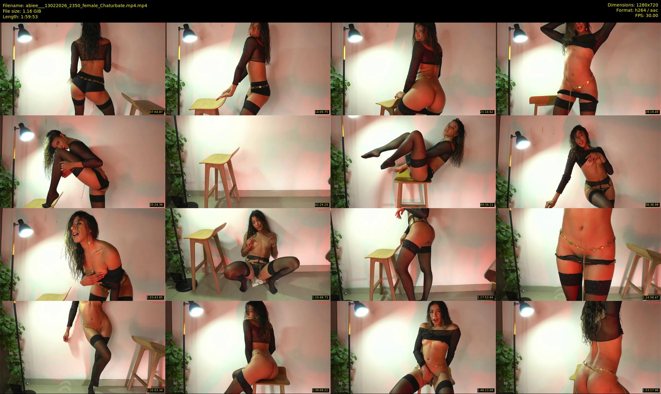 abiee__ — 120 minute Chaturbate female cam show recording, 720p, Feb 13, 2026
