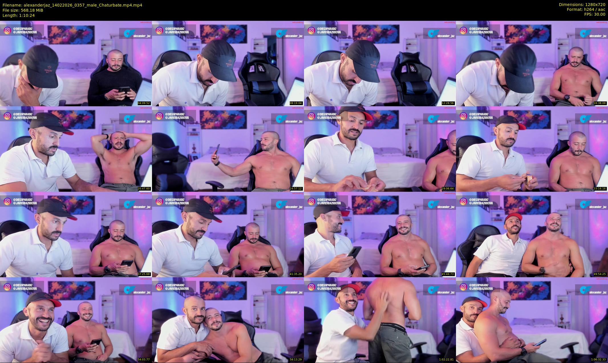 alexanderjaz — 71 minute Chaturbate male cam show recording, 720p, Feb 14, 2026