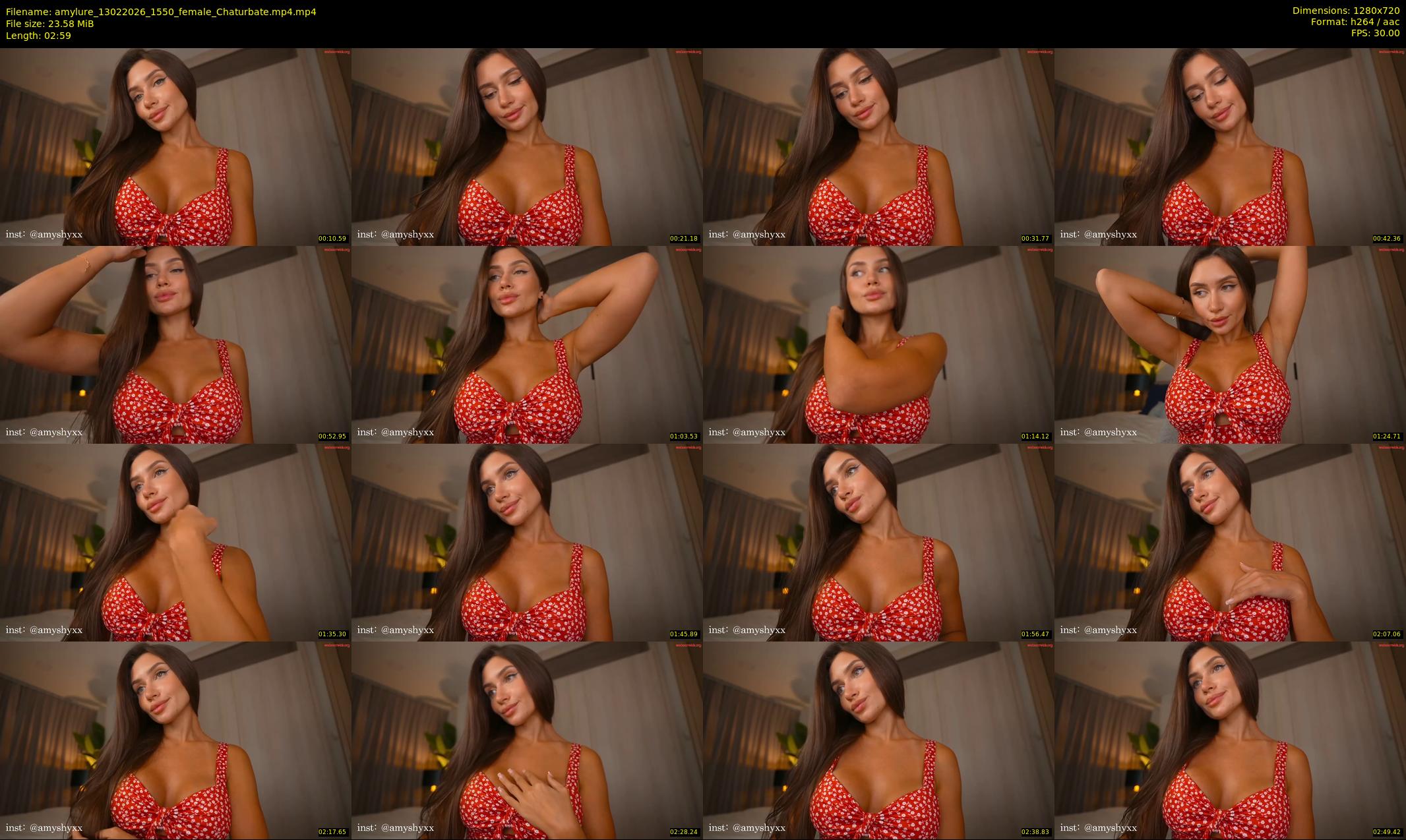 amylure — 3 minute Chaturbate female cam show recording, 720p, Feb 13, 2026