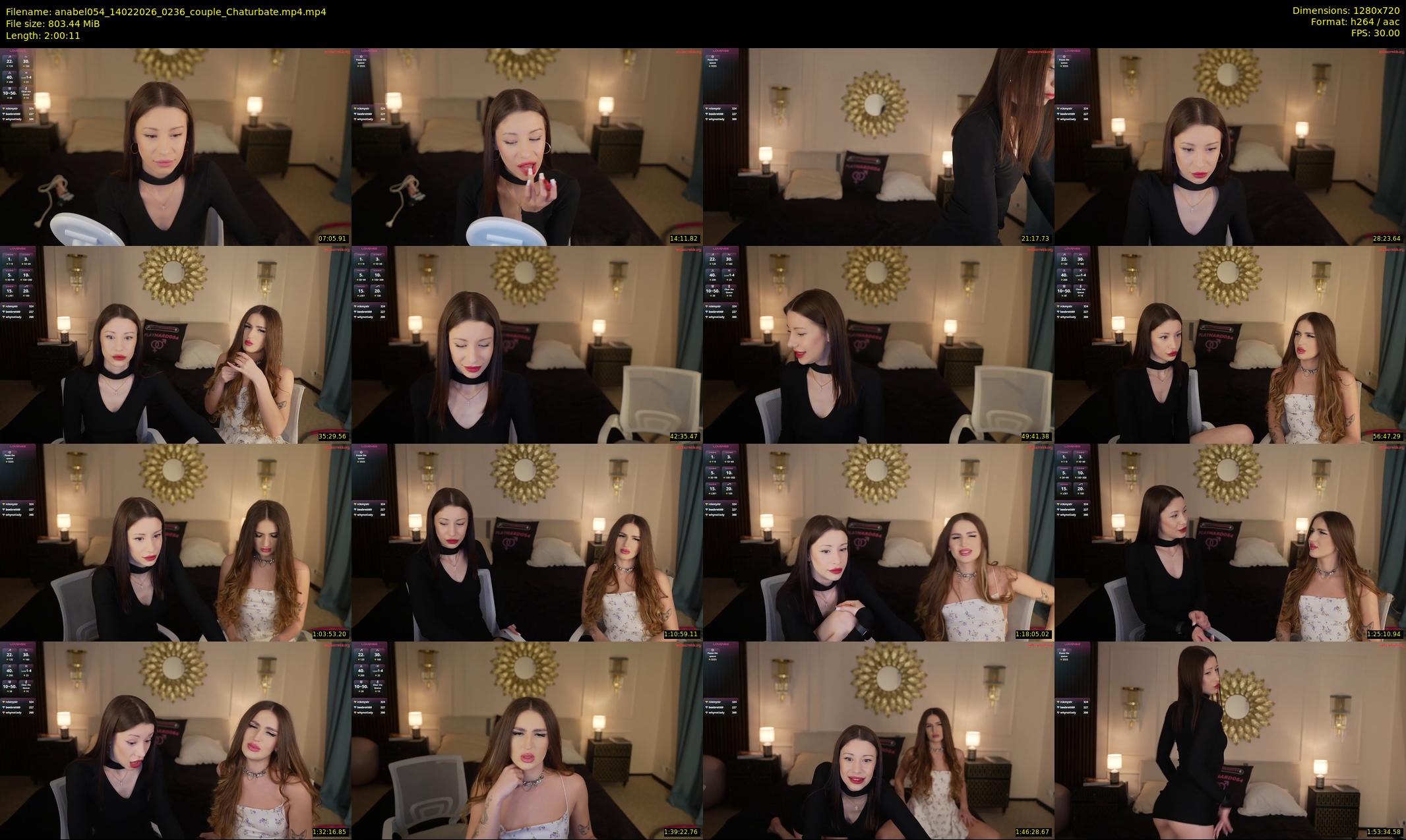 anabel054 — 121 minute Chaturbate female cam show recording, 720p, Feb 14, 2026