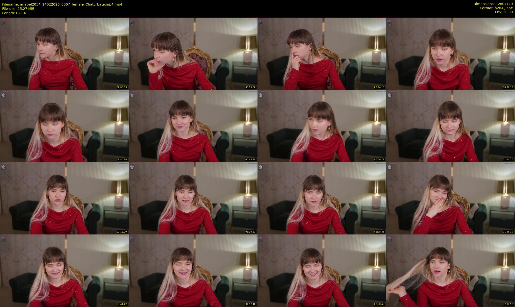 anabel2054 — 3 minute Chaturbate female cam show recording, 720p, Feb 14, 2026