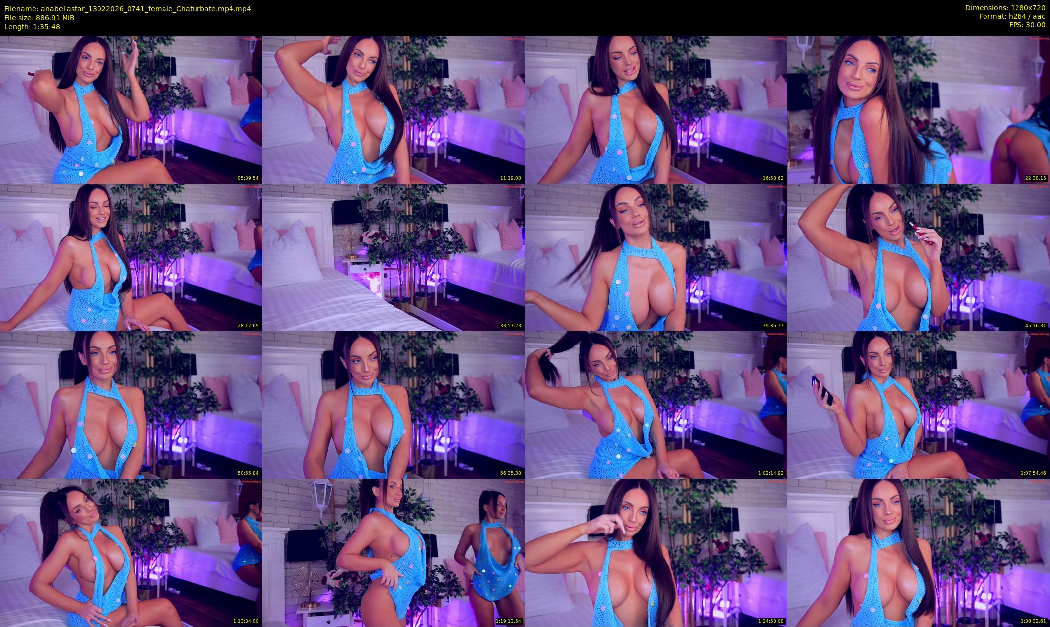 anabellastar — 96 minute Chaturbate female cam show recording, 720p, Feb 13, 2026