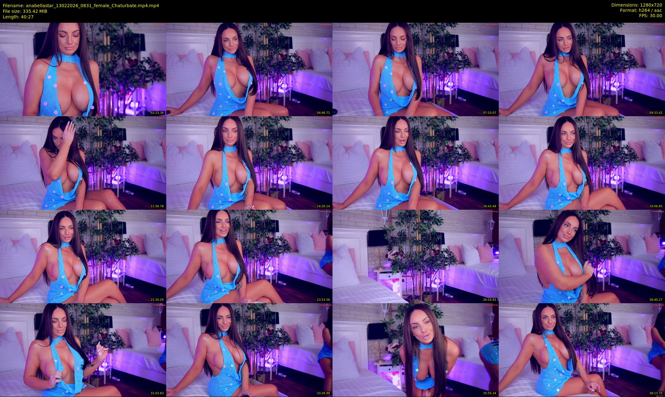 anabellastar — 41 minute Chaturbate female cam show recording, 720p, Feb 13, 2026