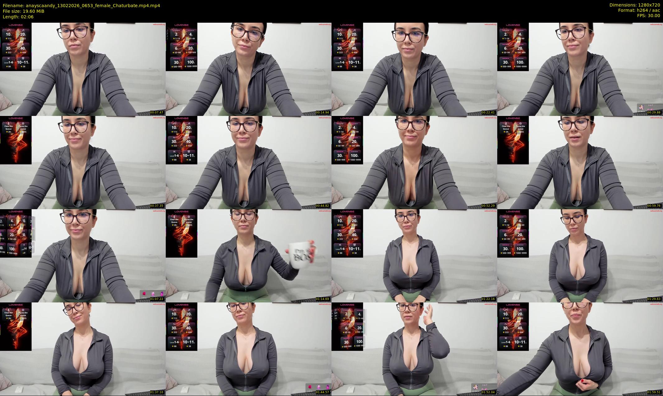anayscaandy — 3 minute Chaturbate female cam show recording, 720p, Feb 13, 2026