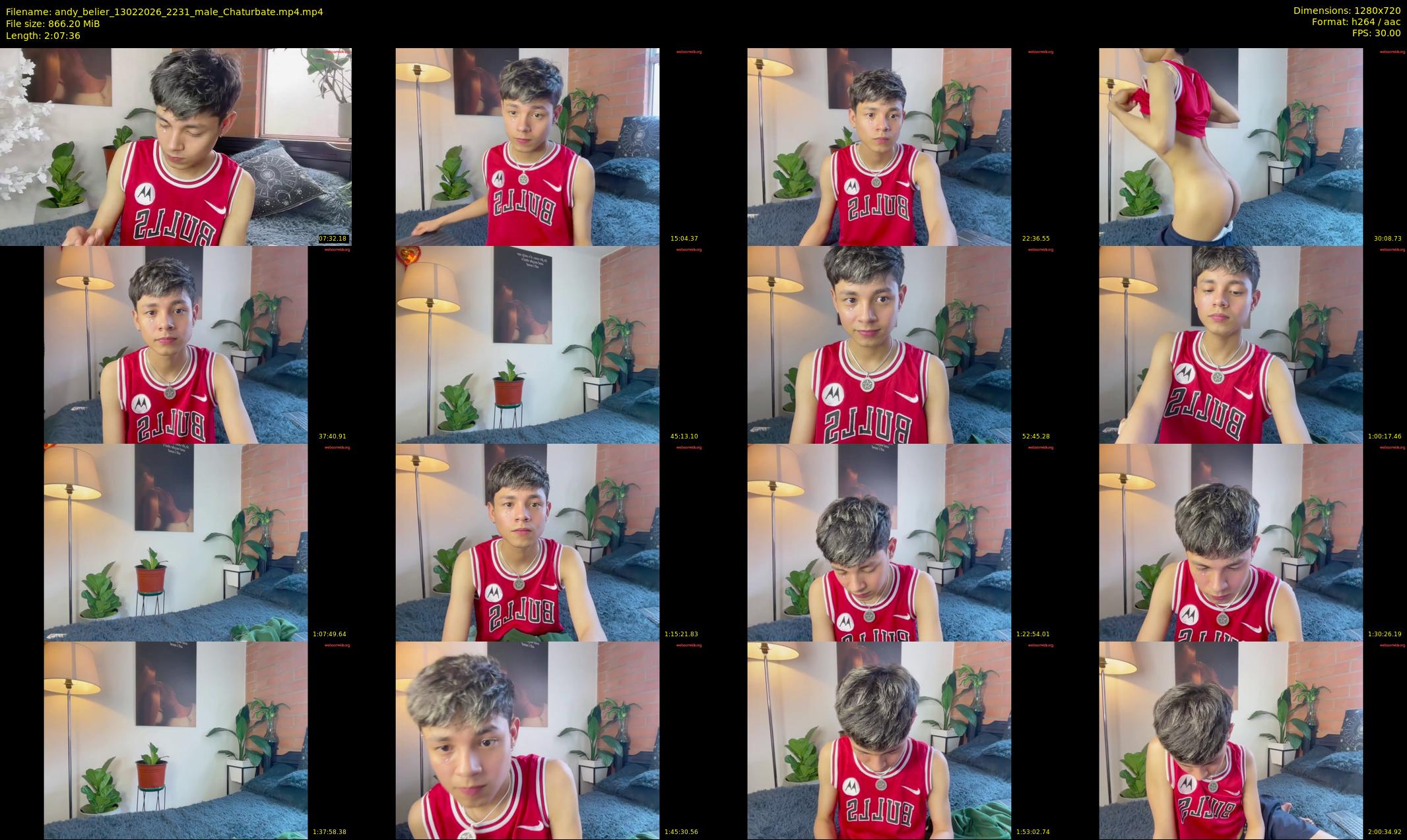 andy_belier — 128 minute Chaturbate male cam show recording, 720p, Feb 13, 2026
