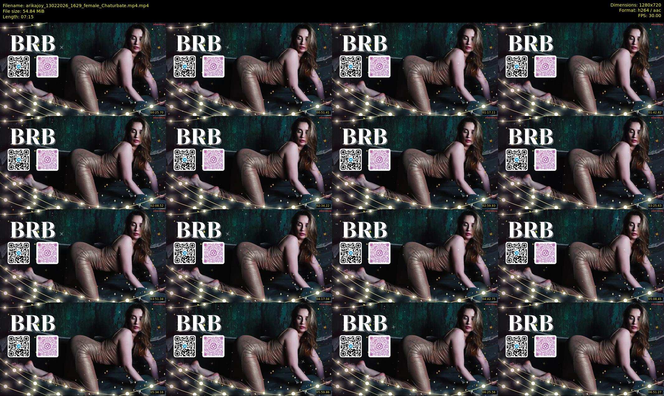 arikajoy — 8 minute Chaturbate female cam show recording, 720p, Feb 13, 2026