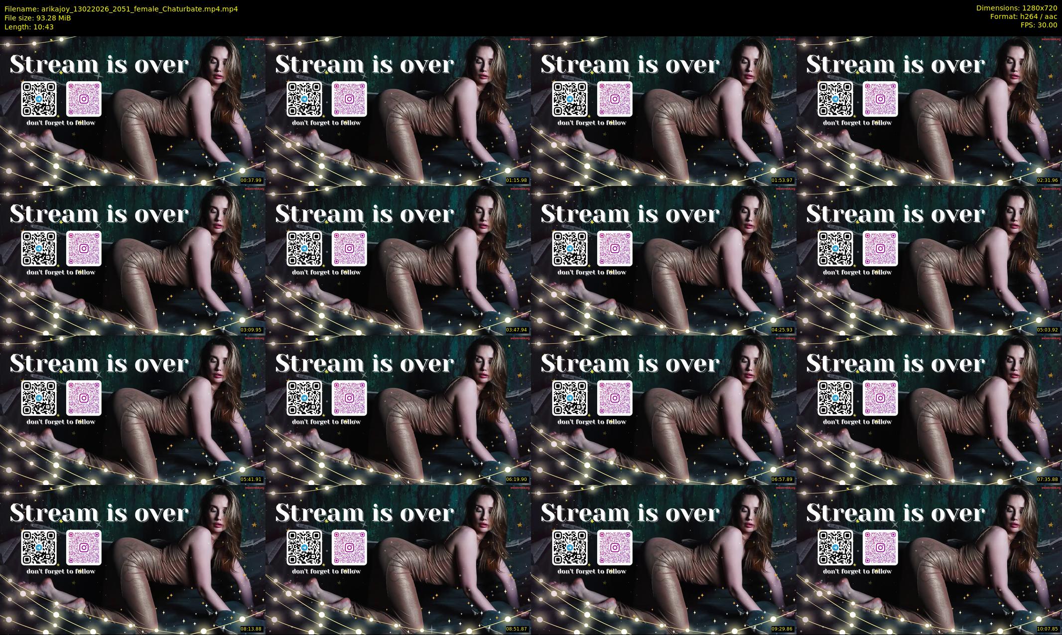 arikajoy — 11 minute Chaturbate female cam show recording, 720p, Feb 13, 2026
