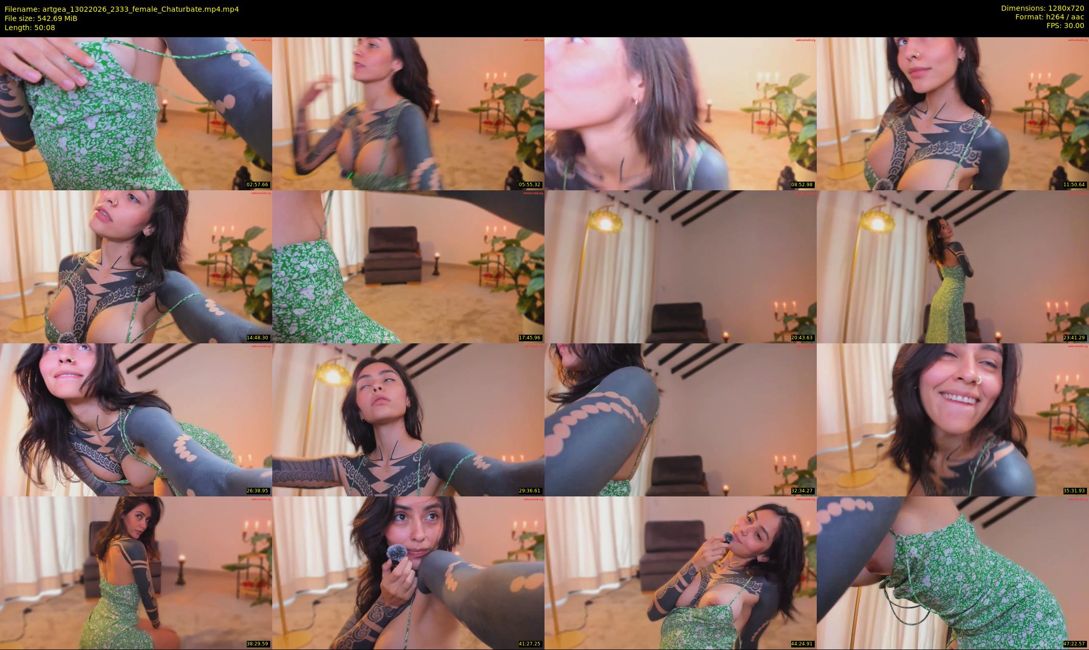 artgea — 51 minute Chaturbate female cam show recording, 720p, Feb 13, 2026