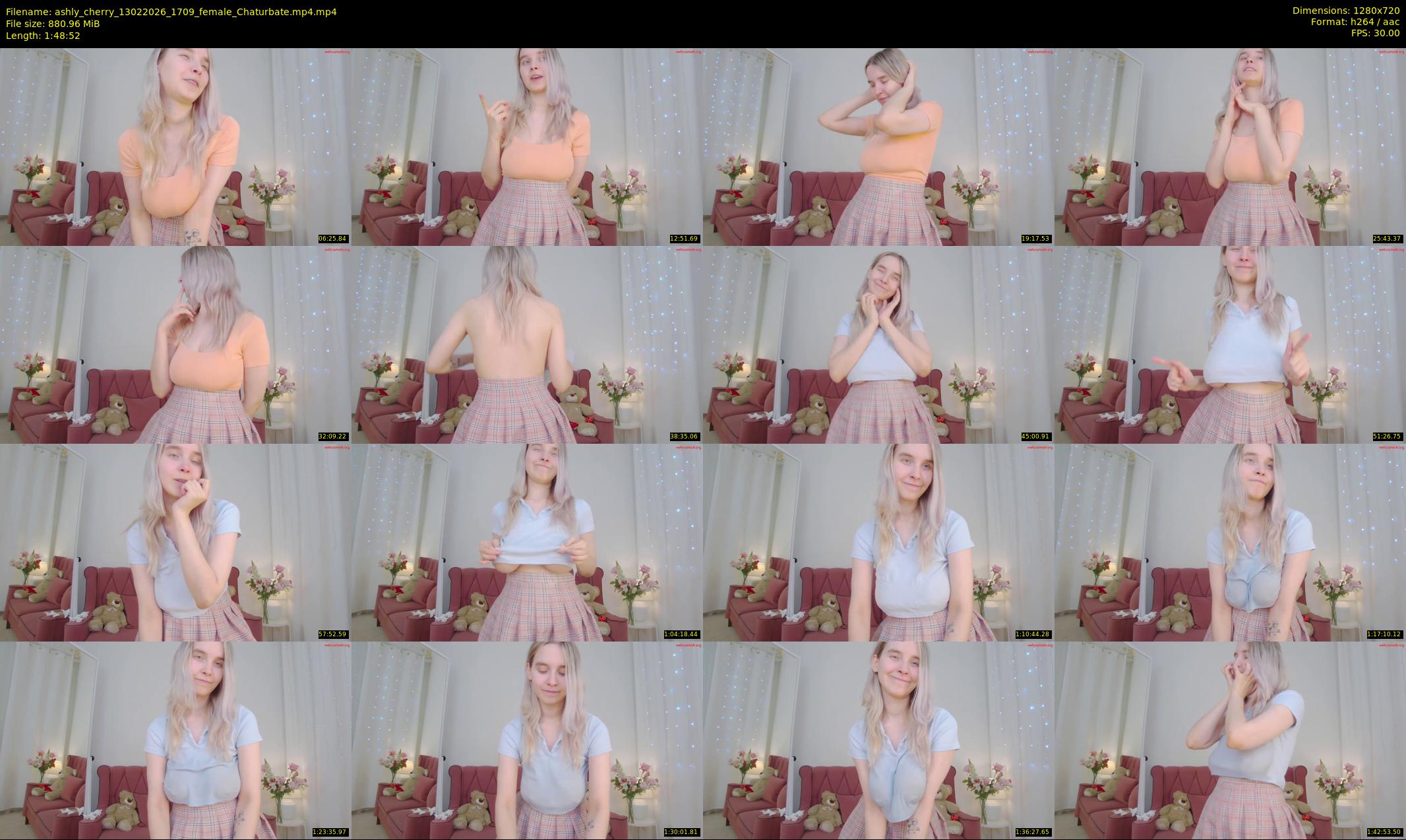 ashly_cherry — 109 minute Chaturbate female cam show recording, 720p, Feb 13, 2026