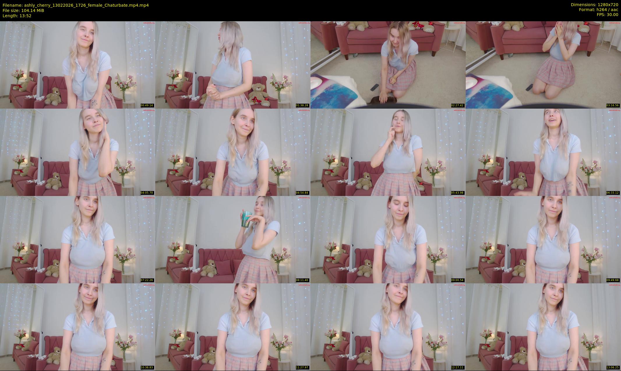 ashly_cherry — 14 minute Chaturbate female cam show recording, 720p, Feb 13, 2026