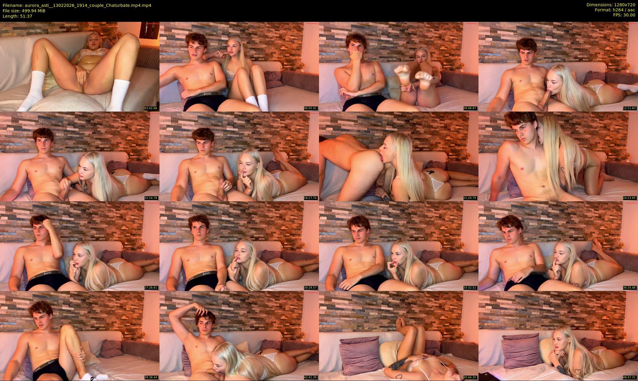 aurora_asti_ — 52 minute Chaturbate couple cam show recording, 720p, Feb 13, 2026