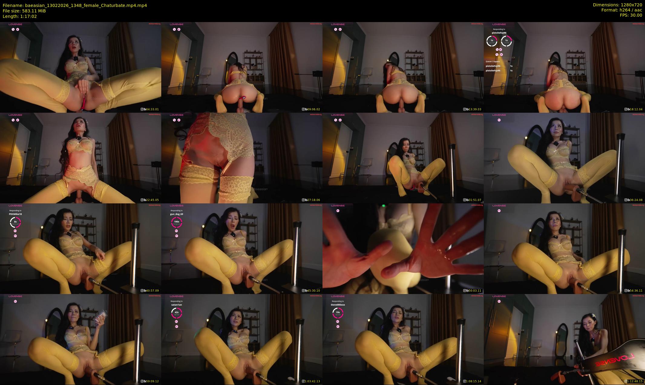 baeasian — 78 minute Chaturbate female cam show recording, 720p, Feb 13, 2026
