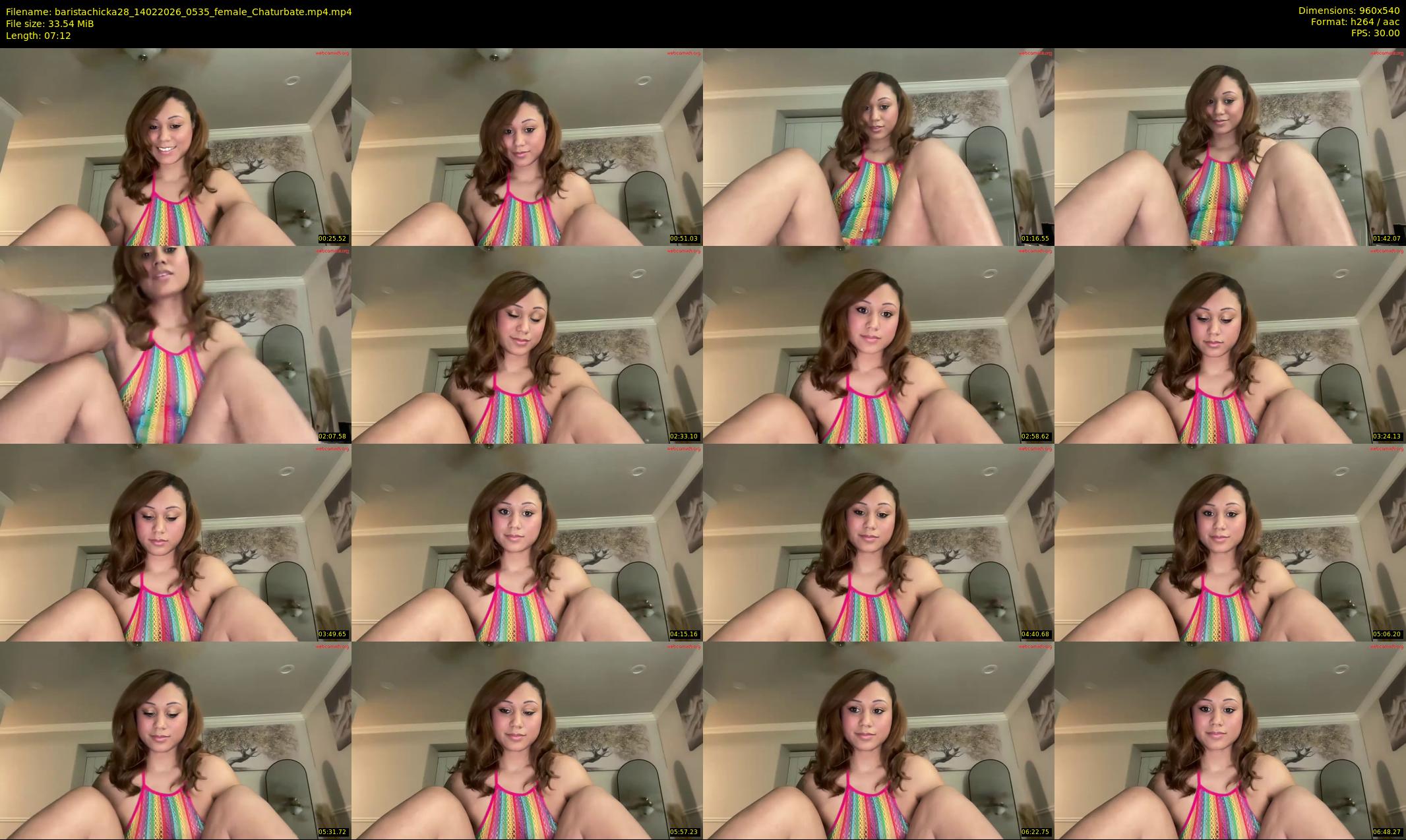 baristachicka28 — 8 minute Chaturbate female cam show recording, 480p, Feb 14, 2026