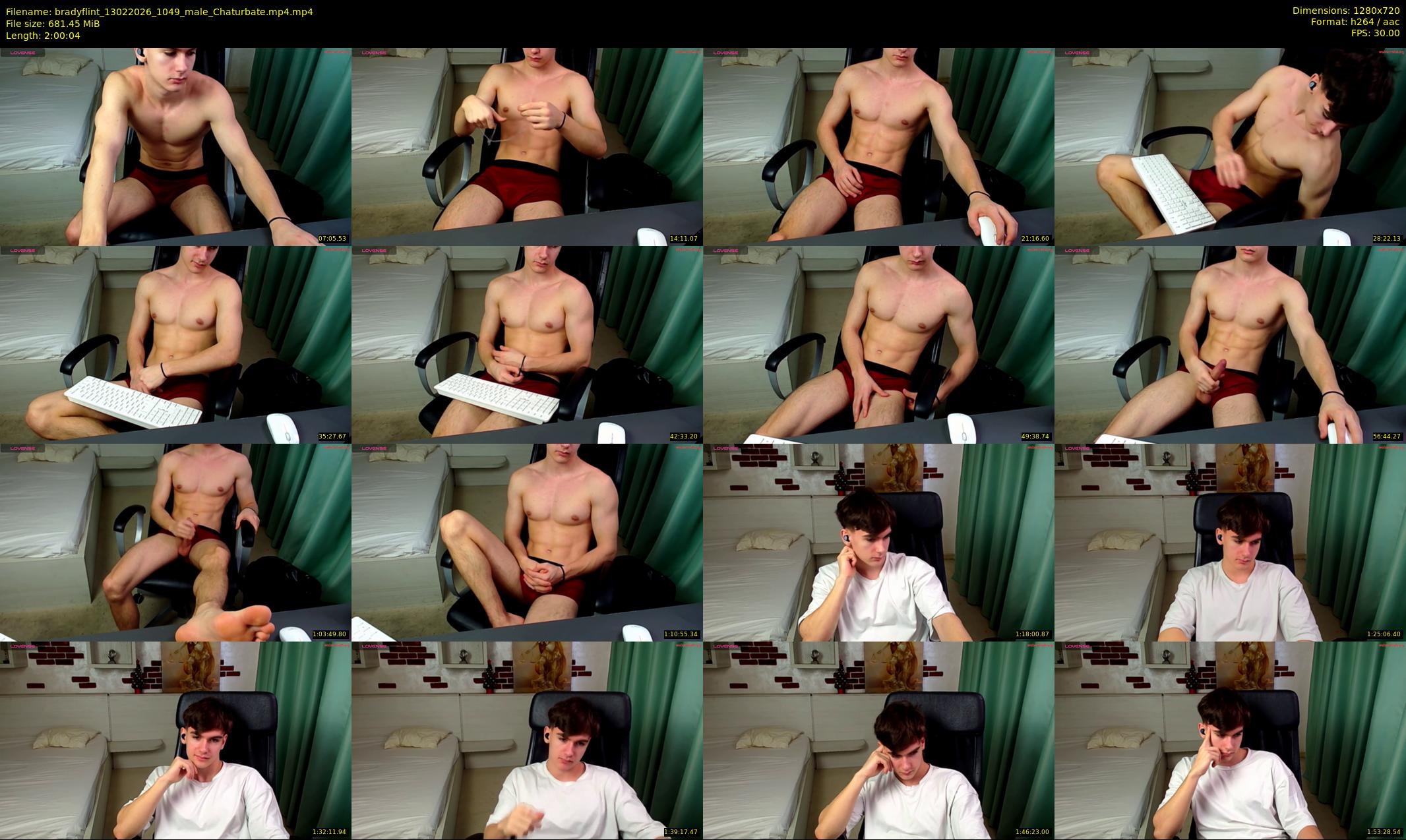 bradyflint — 121 minute Chaturbate male cam show recording, 720p, Feb 13, 2026