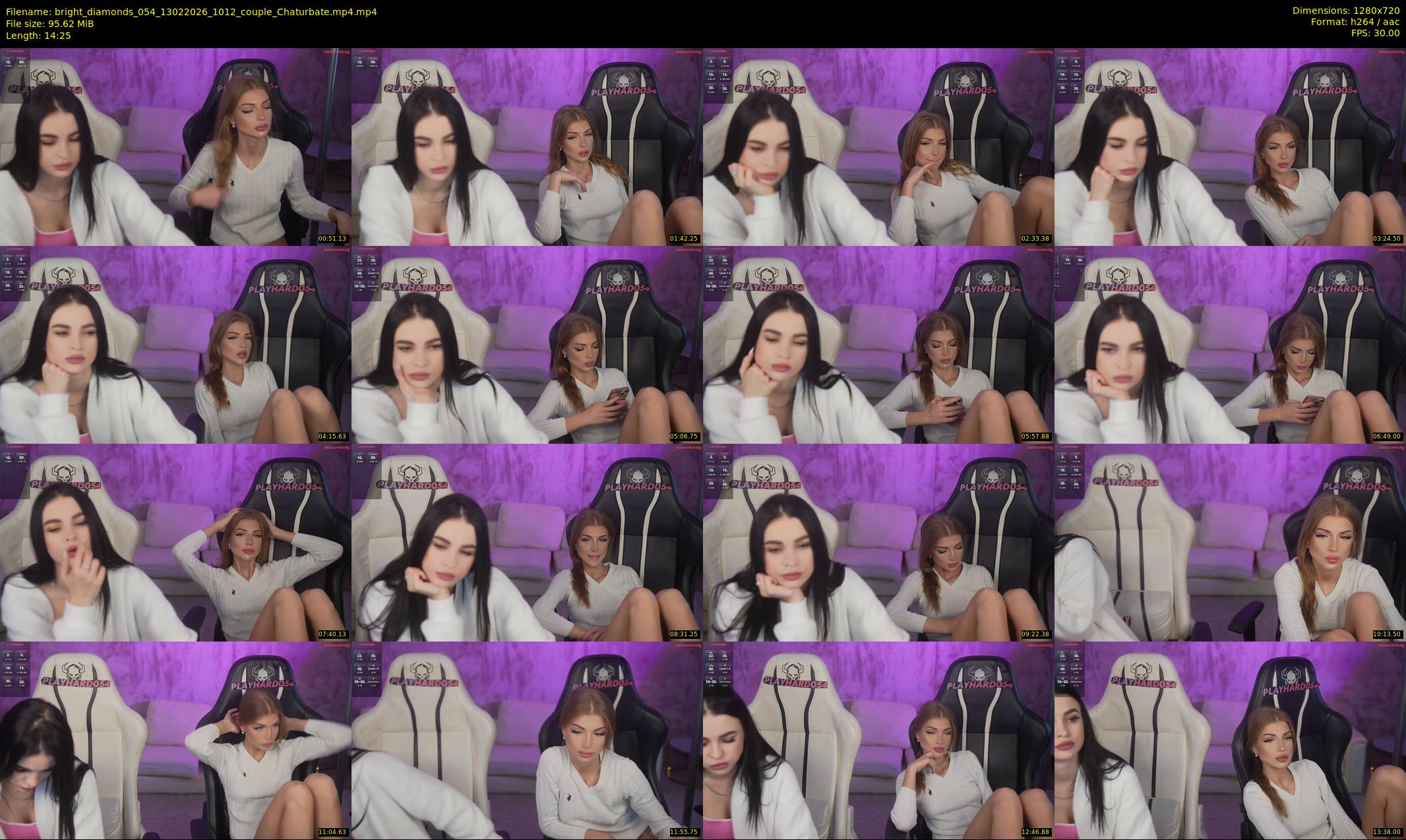 bright_diamonds_054 — 15 minute Chaturbate couple cam show recording, 720p, Feb 13, 2026