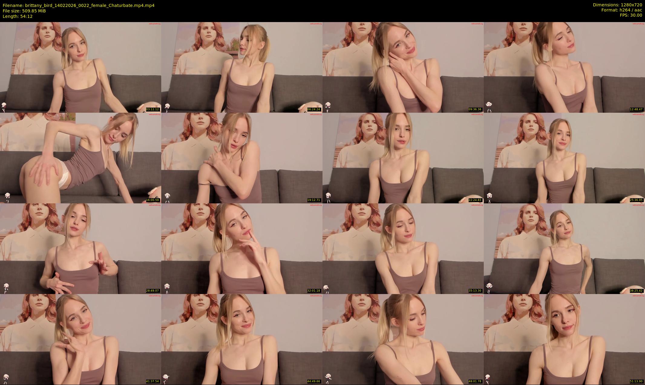 brittany_bird — 55 minute Chaturbate female cam show recording, 720p, Feb 14, 2026