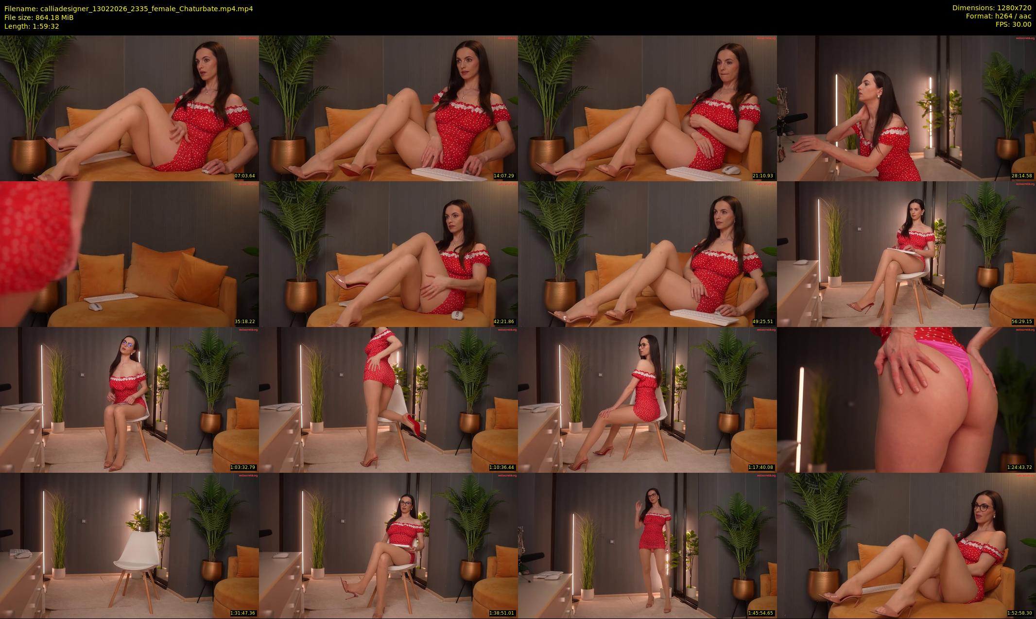 calliadesigner — 120 minute Chaturbate female cam show recording, 720p, Feb 13, 2026