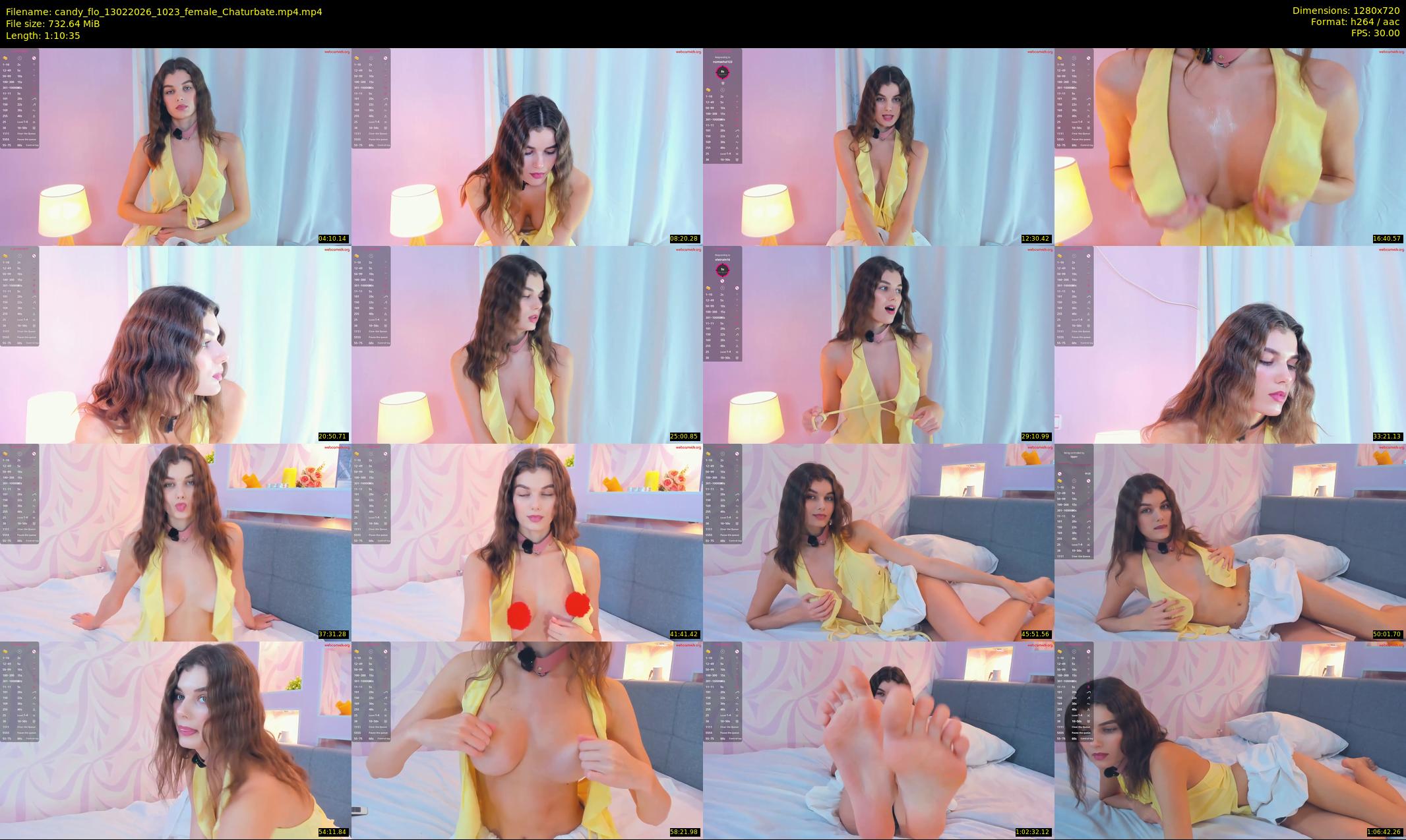 candy_flo — 71 minute Chaturbate female cam show recording, 720p, Feb 13, 2026