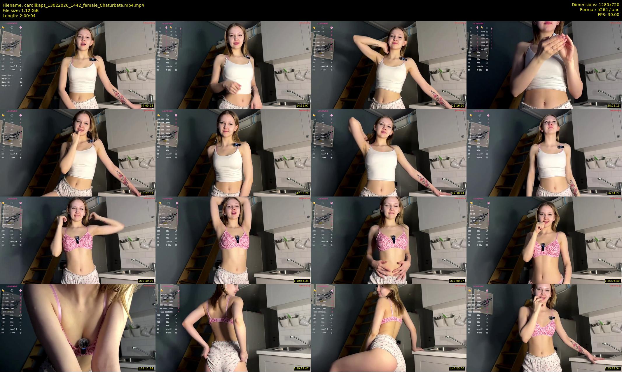 carollkaps — 121 minute Chaturbate female cam show recording, 720p, Feb 13, 2026