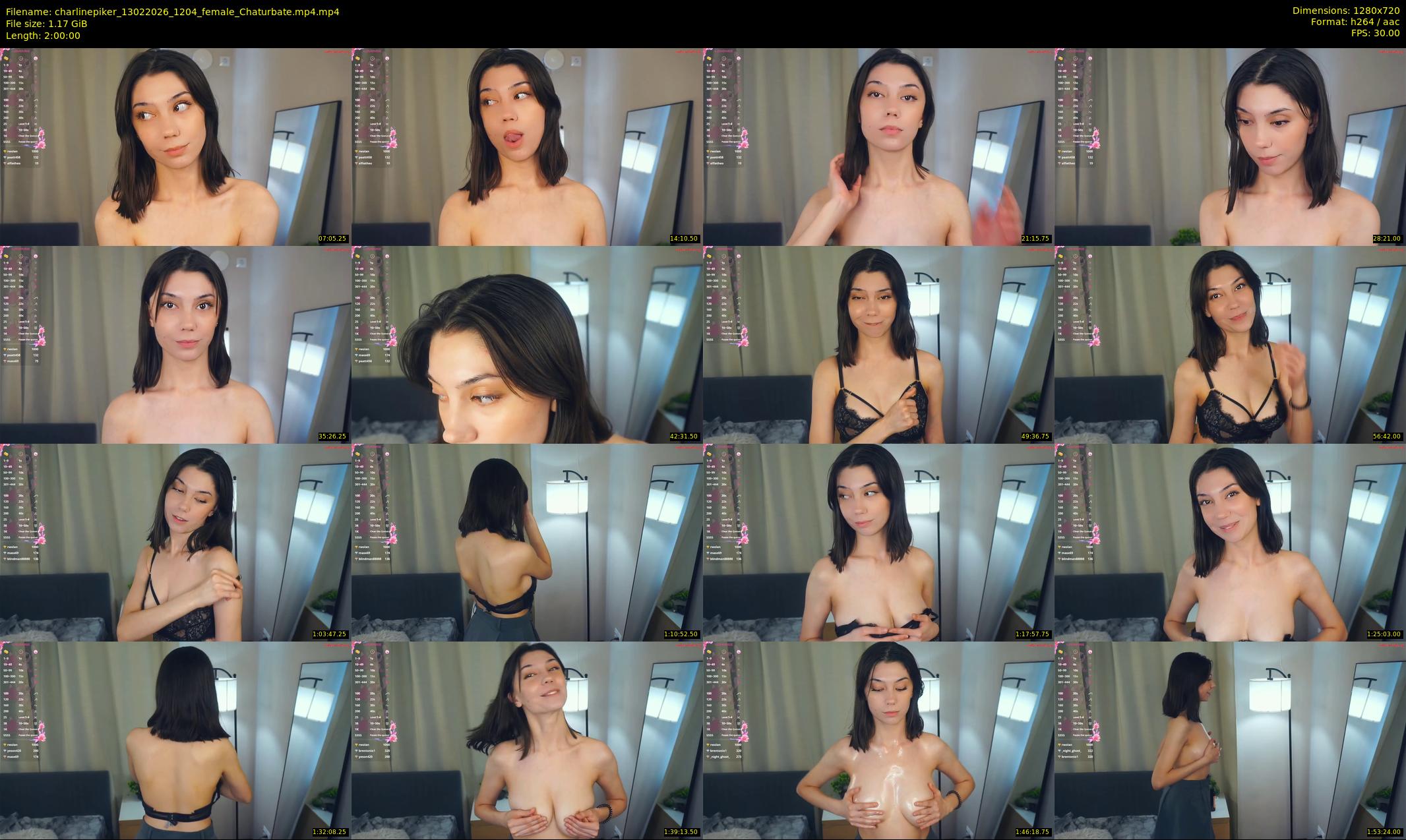 charlinepiker — 120 minute Chaturbate female cam show recording, 720p, Feb 13, 2026