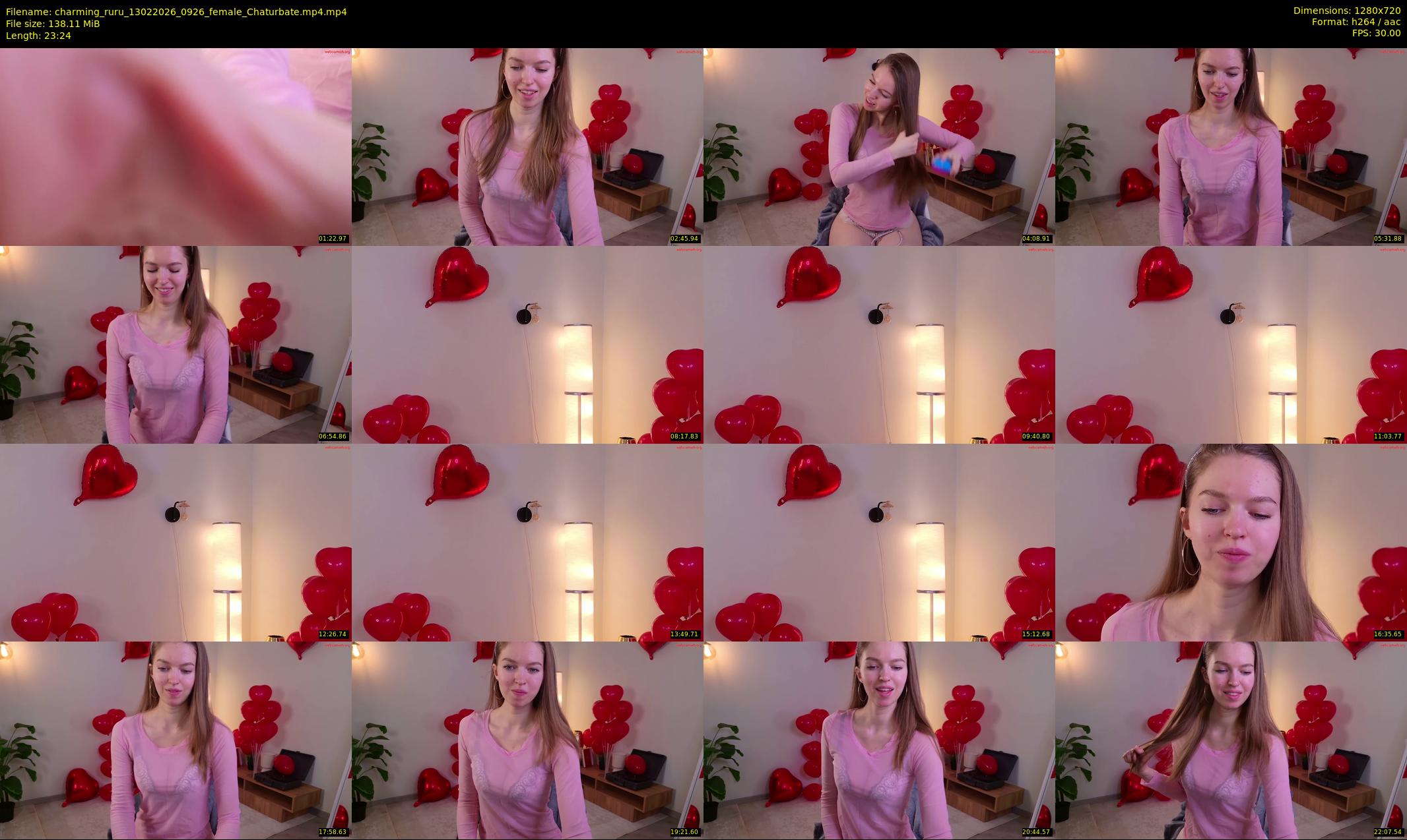 charming_ruru — 24 minute Chaturbate female cam show recording, 720p, Feb 13, 2026