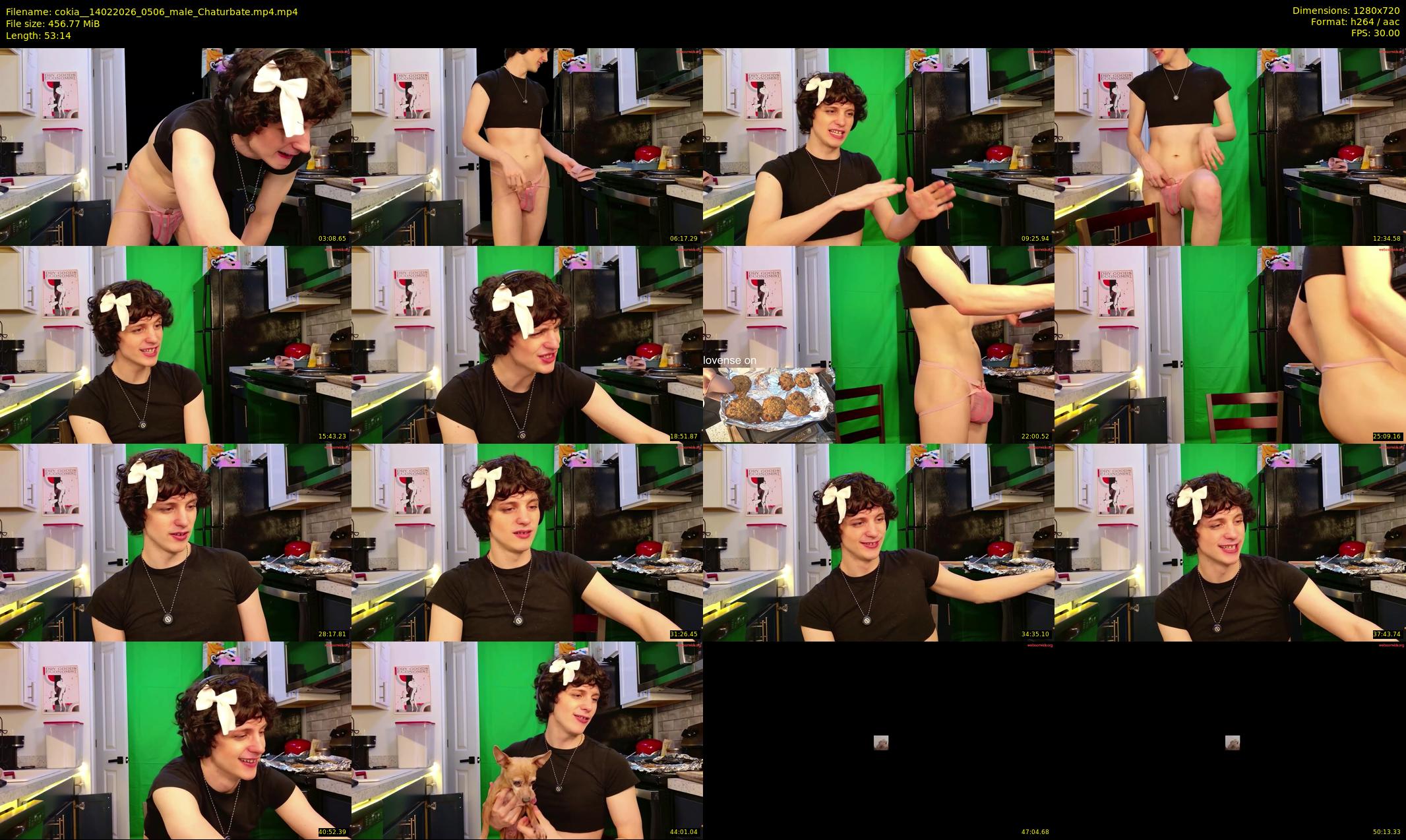 cokia_ — 54 minute Chaturbate male cam show recording, 720p, Feb 14, 2026
