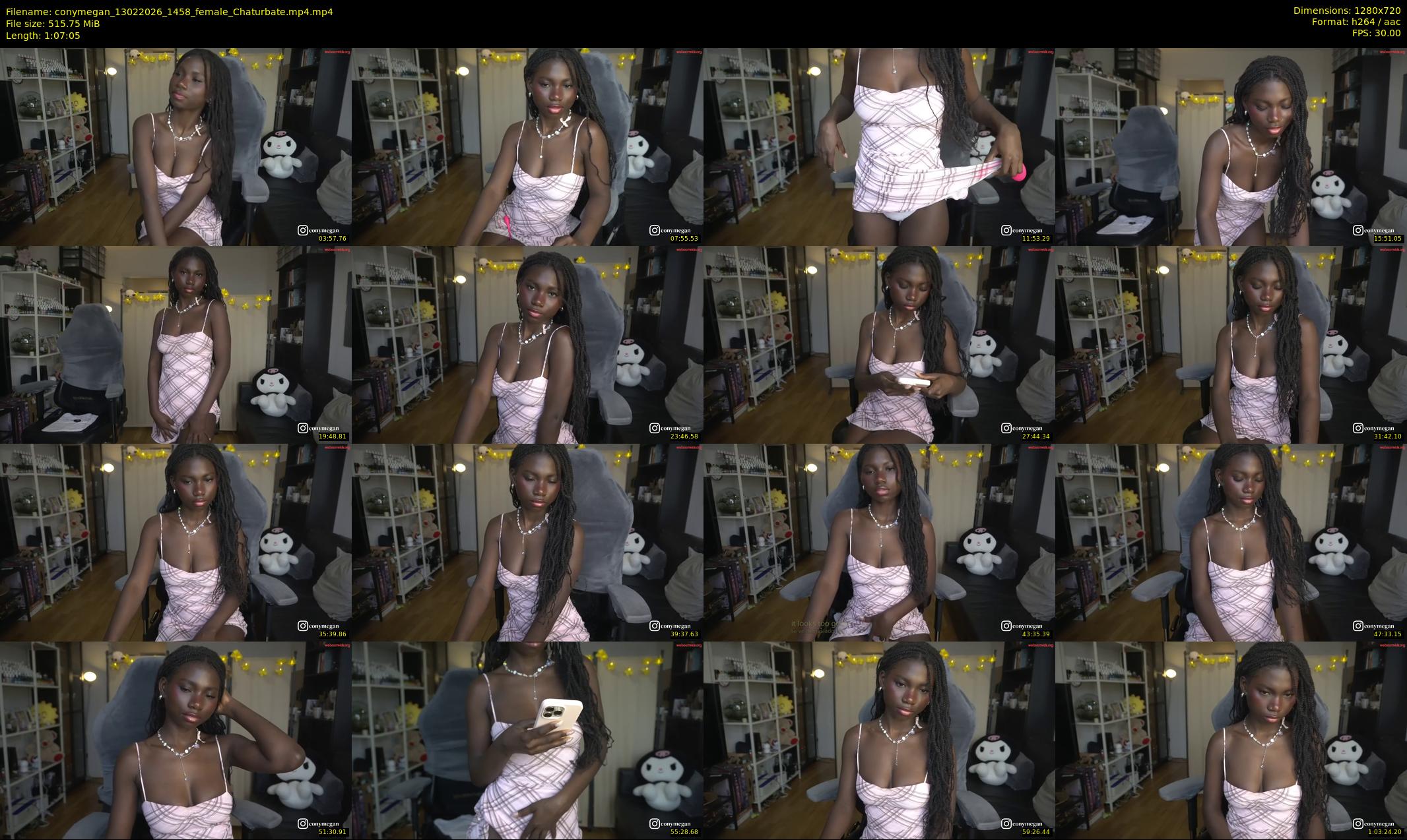 conymegan — 68 minute Chaturbate female cam show recording, 720p, Feb 13, 2026