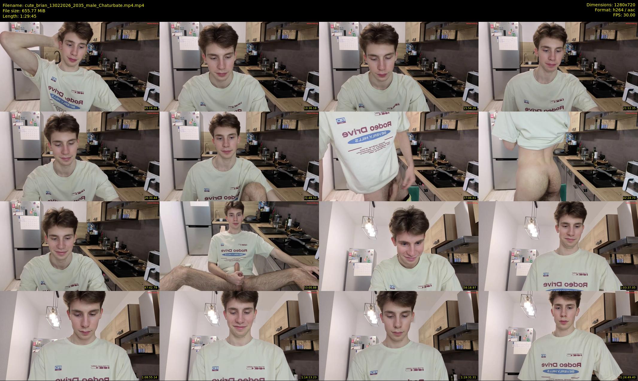 cute_brian — 90 minute Chaturbate male cam show recording, 720p, Feb 13, 2026