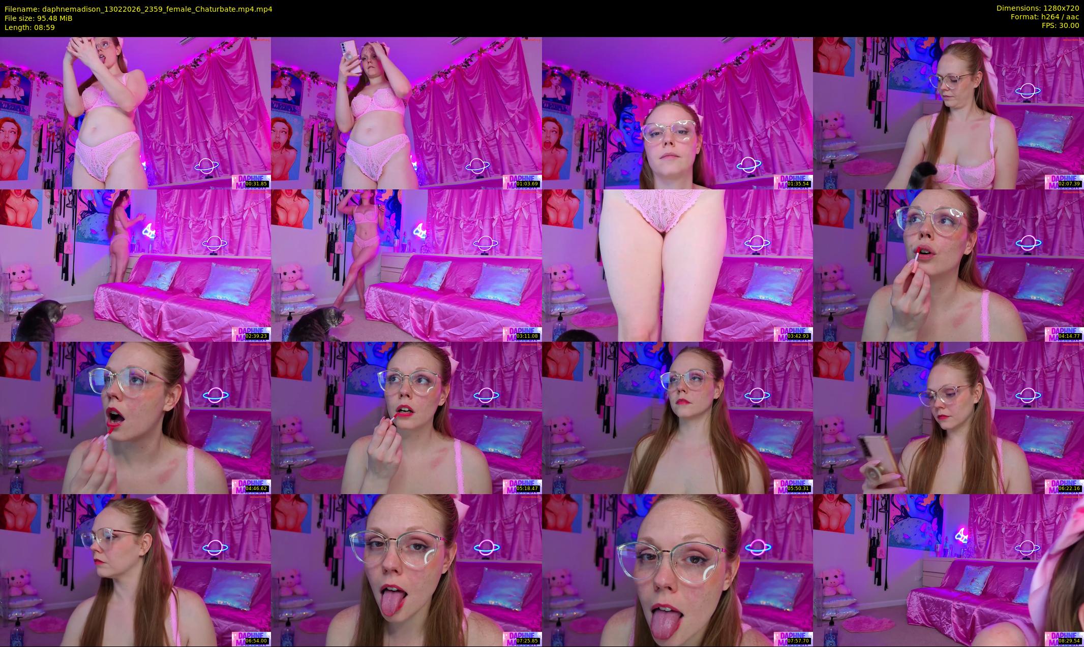 daphnemadison — 9 minute Chaturbate couple cam show recording, 720p, Feb 13, 2026