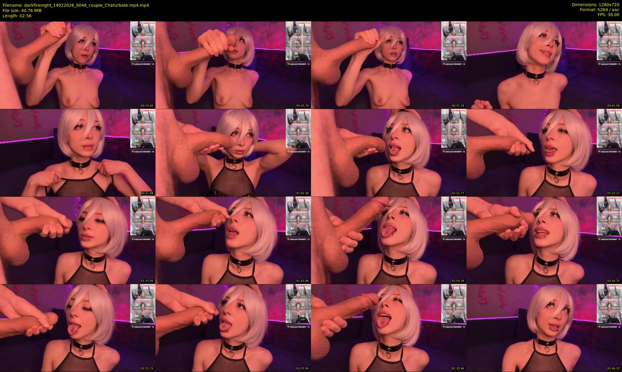 darkfirenight — 3 minute Chaturbate couple cam show recording, 720p, Feb 14, 2026