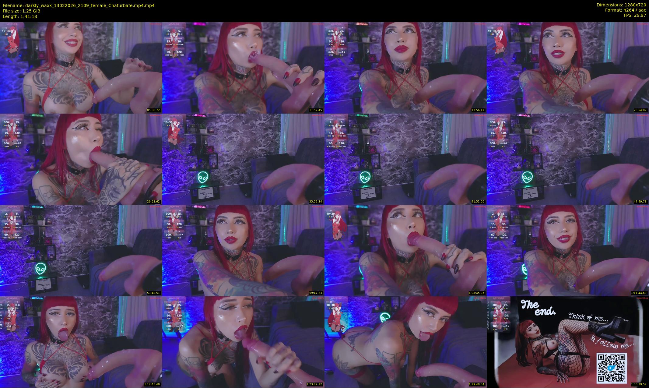 darkly_waxx — 102 minute Chaturbate female cam show recording, 720p, Feb 13, 2026