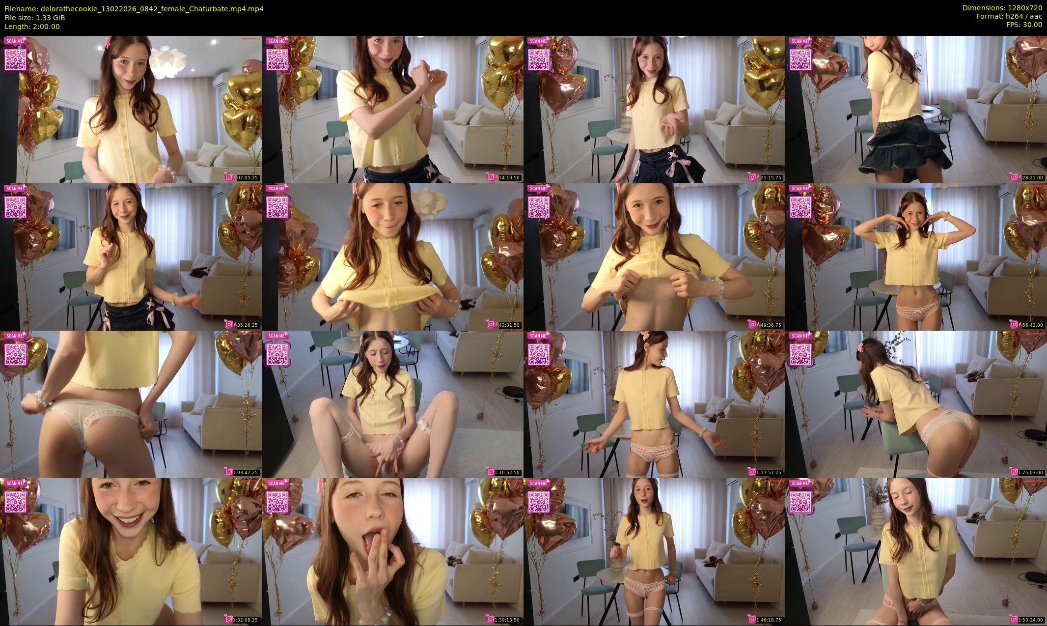 delorathecookie — 120 minute Chaturbate female cam show recording, 720p, Feb 13, 2026