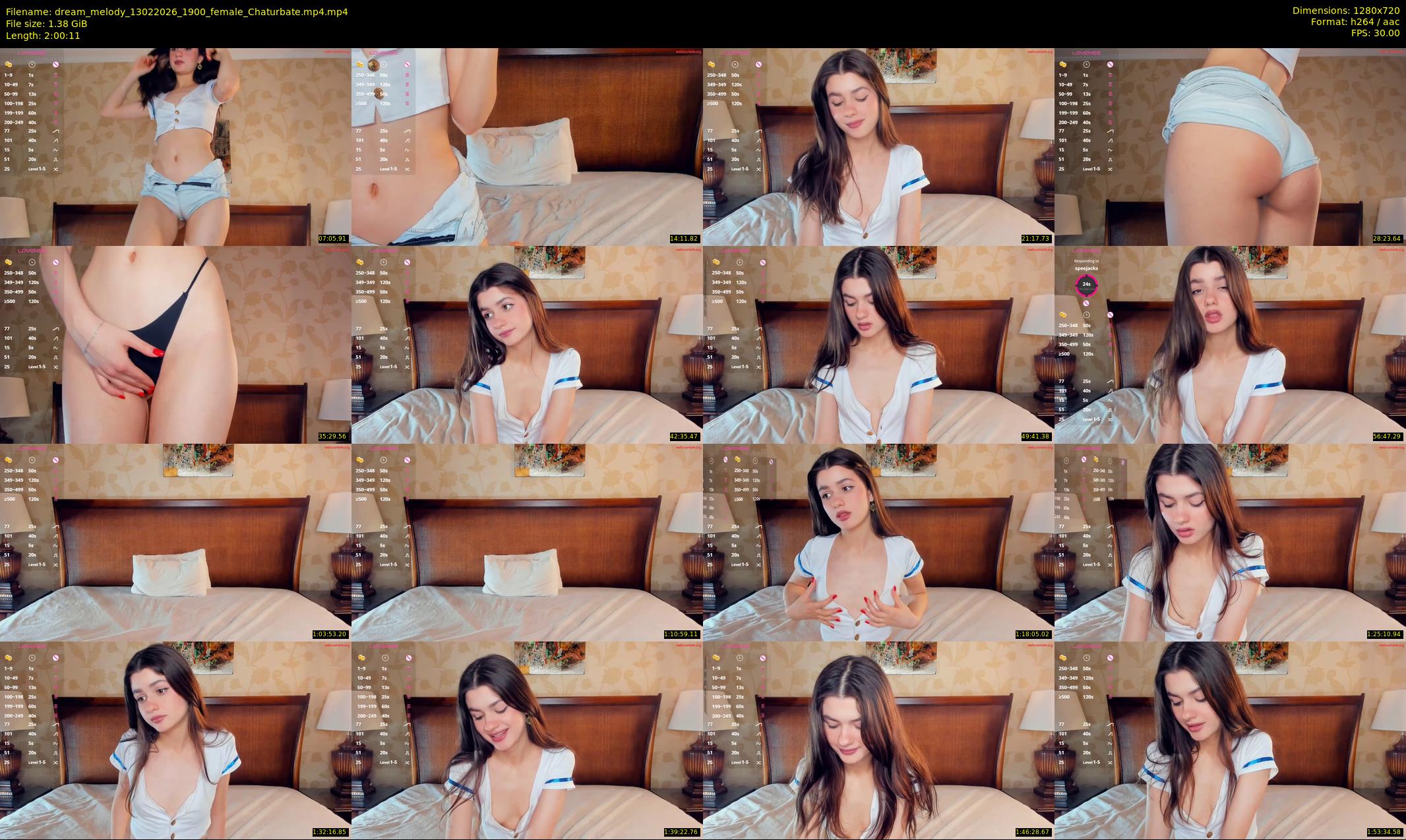 dream_melody — 121 minute Chaturbate female cam show recording, 720p, Feb 13, 2026