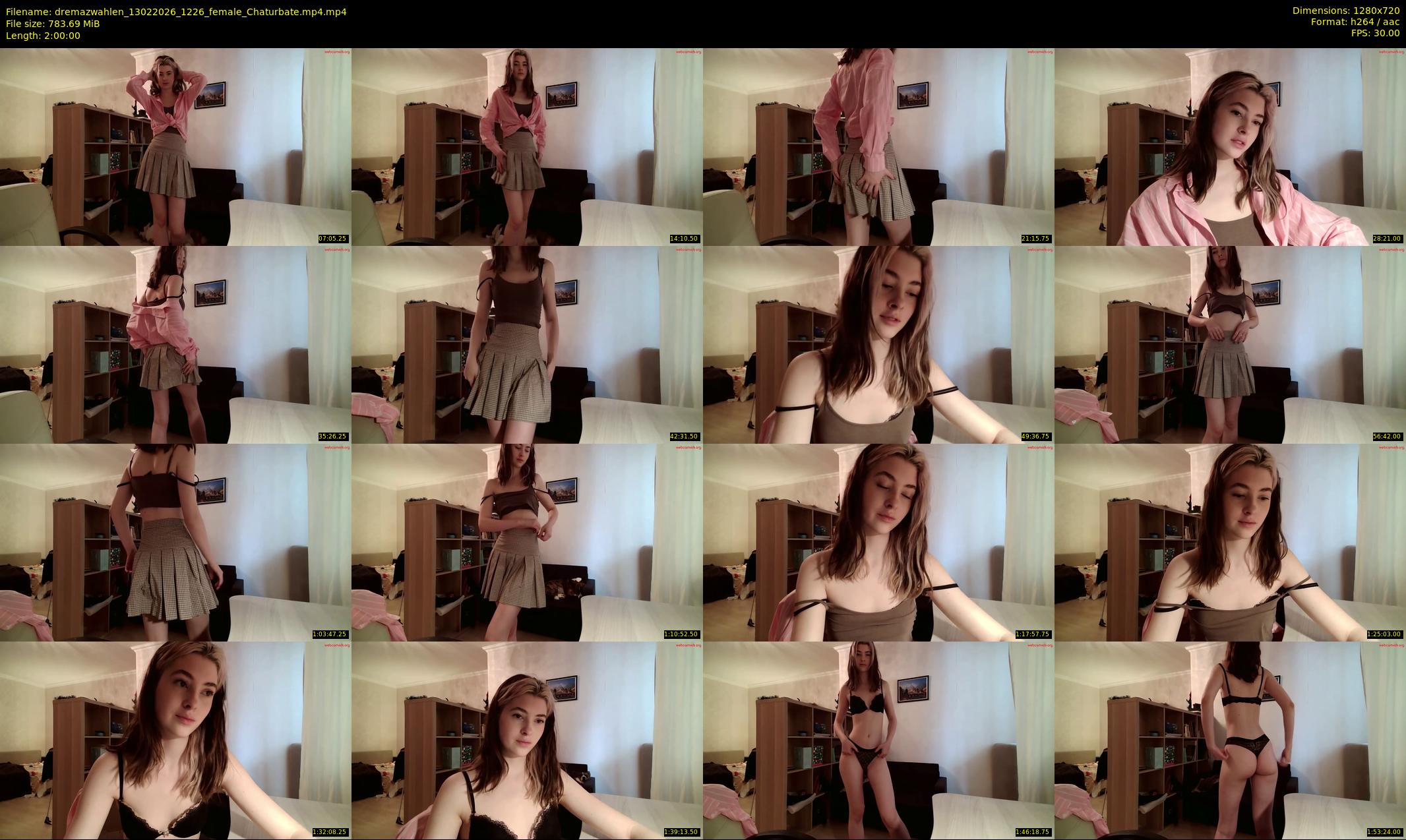 dremazwahlen — 120 minute Chaturbate female cam show recording, 720p, Feb 13, 2026