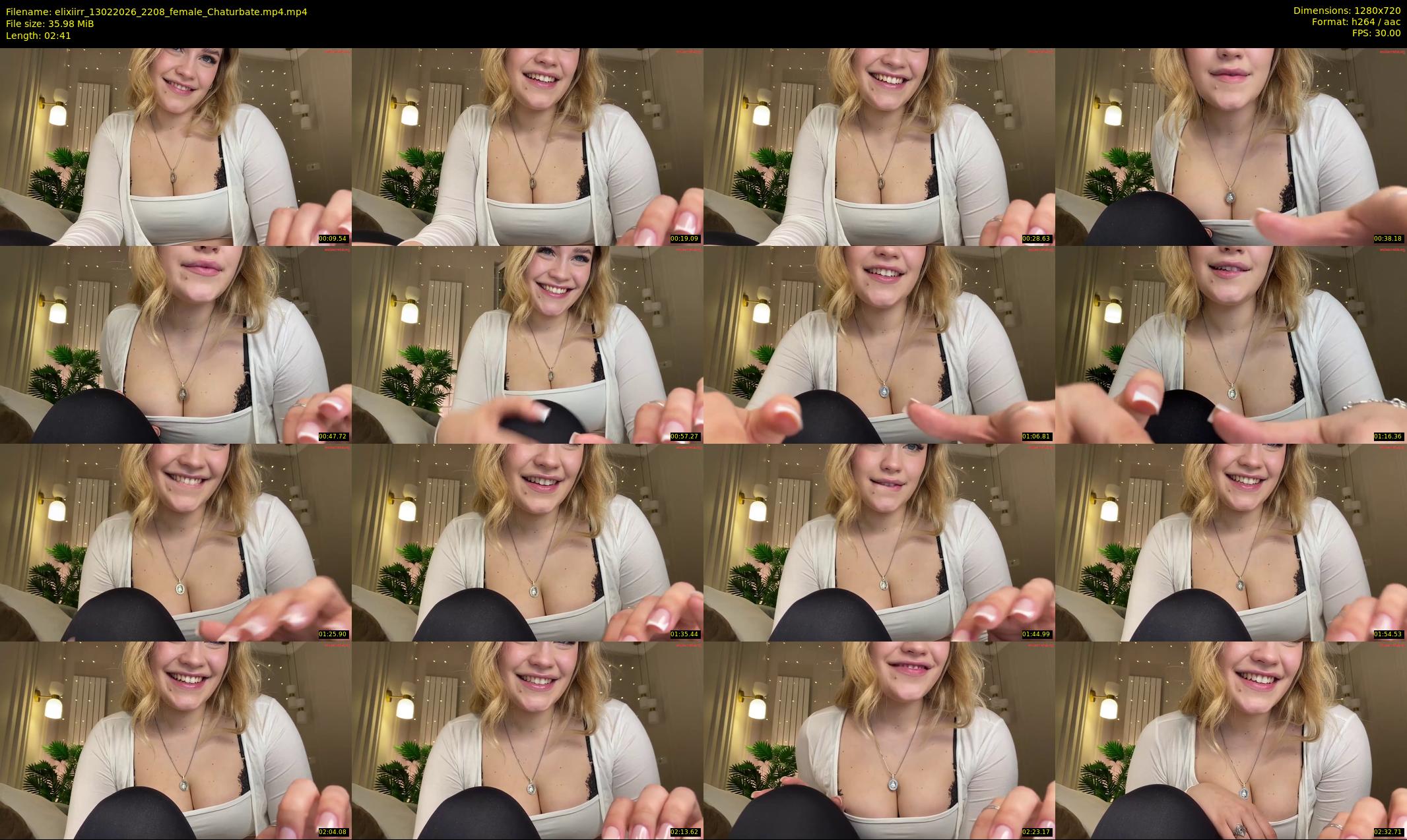 elixiirr — 3 minute Chaturbate female cam show recording, 720p, Feb 13, 2026