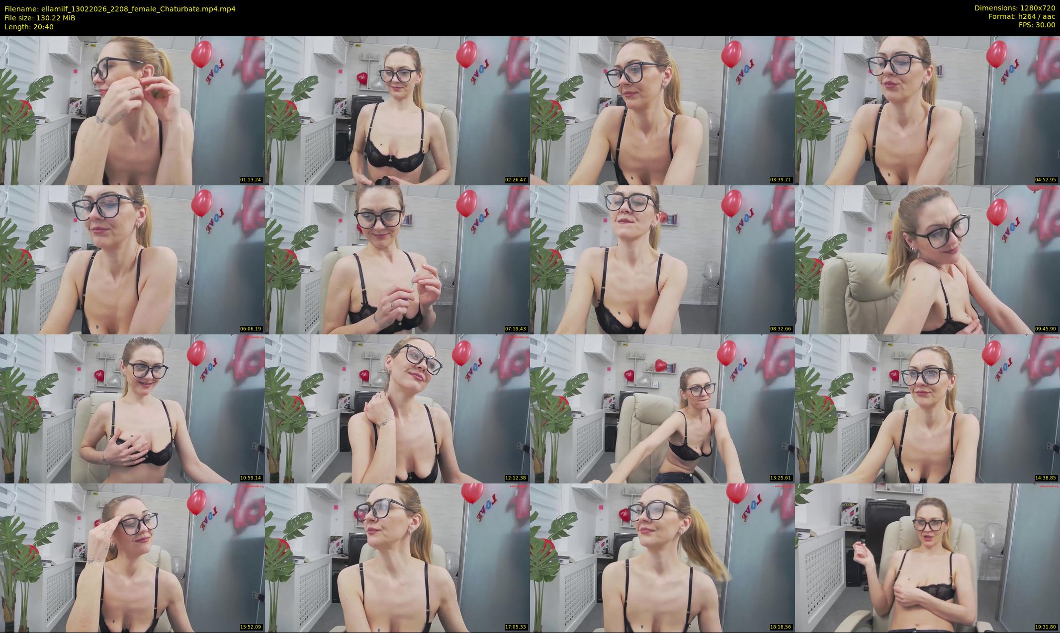 ellamilf — 21 minute Chaturbate female cam show recording, 720p, Feb 13, 2026