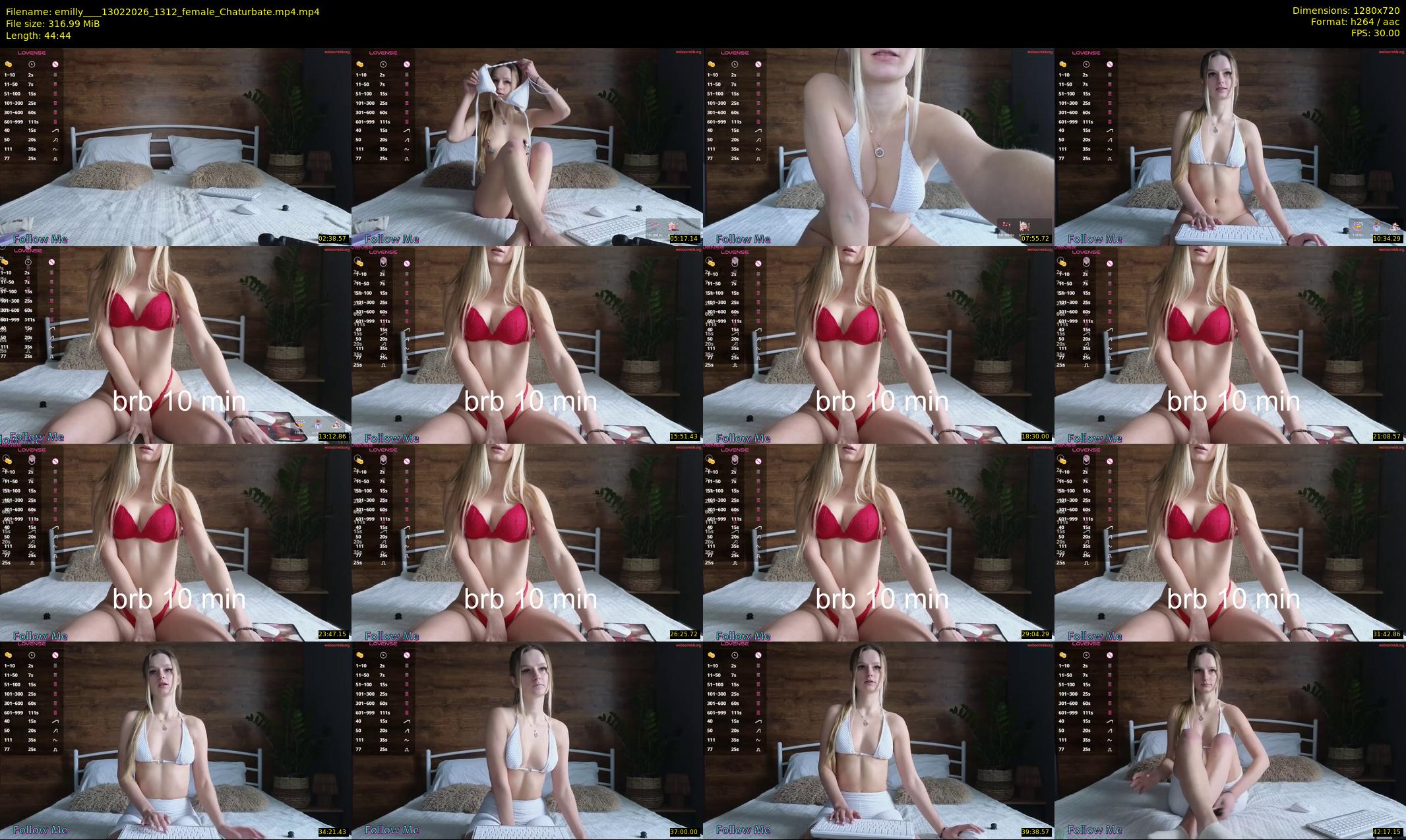 emilly___ — 45 minute Chaturbate female cam show recording, 720p, Feb 13, 2026